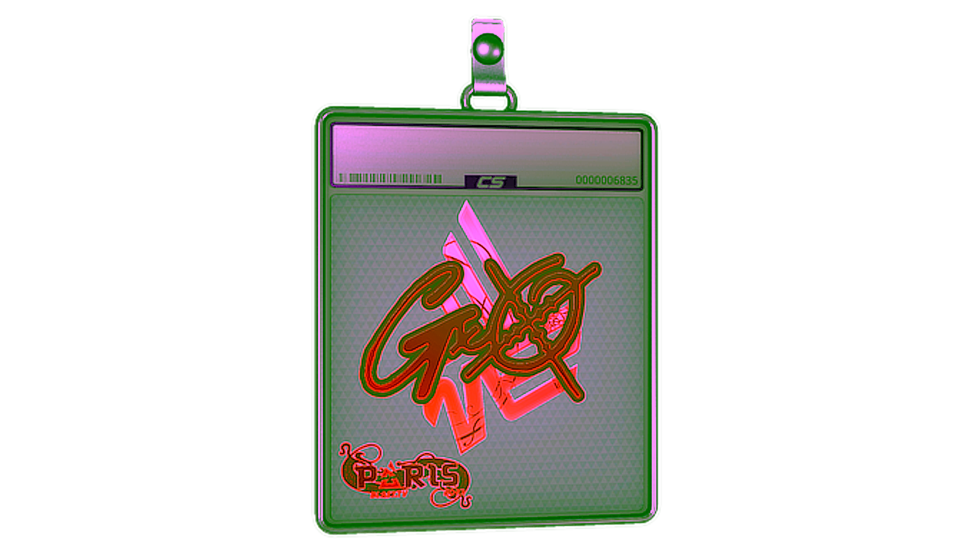 Display for Sticker Slab | gxx- (Holo) | Paris 2023