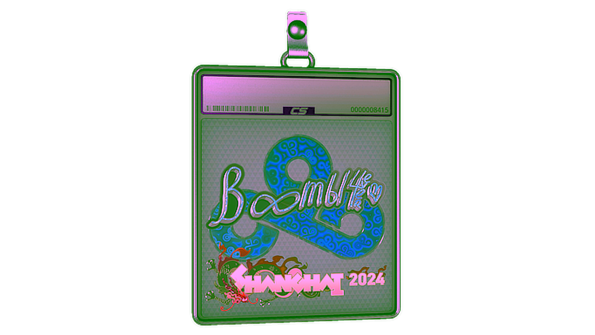 Display for Sticker Slab | Boombl4 (Holo) | Shanghai 2024