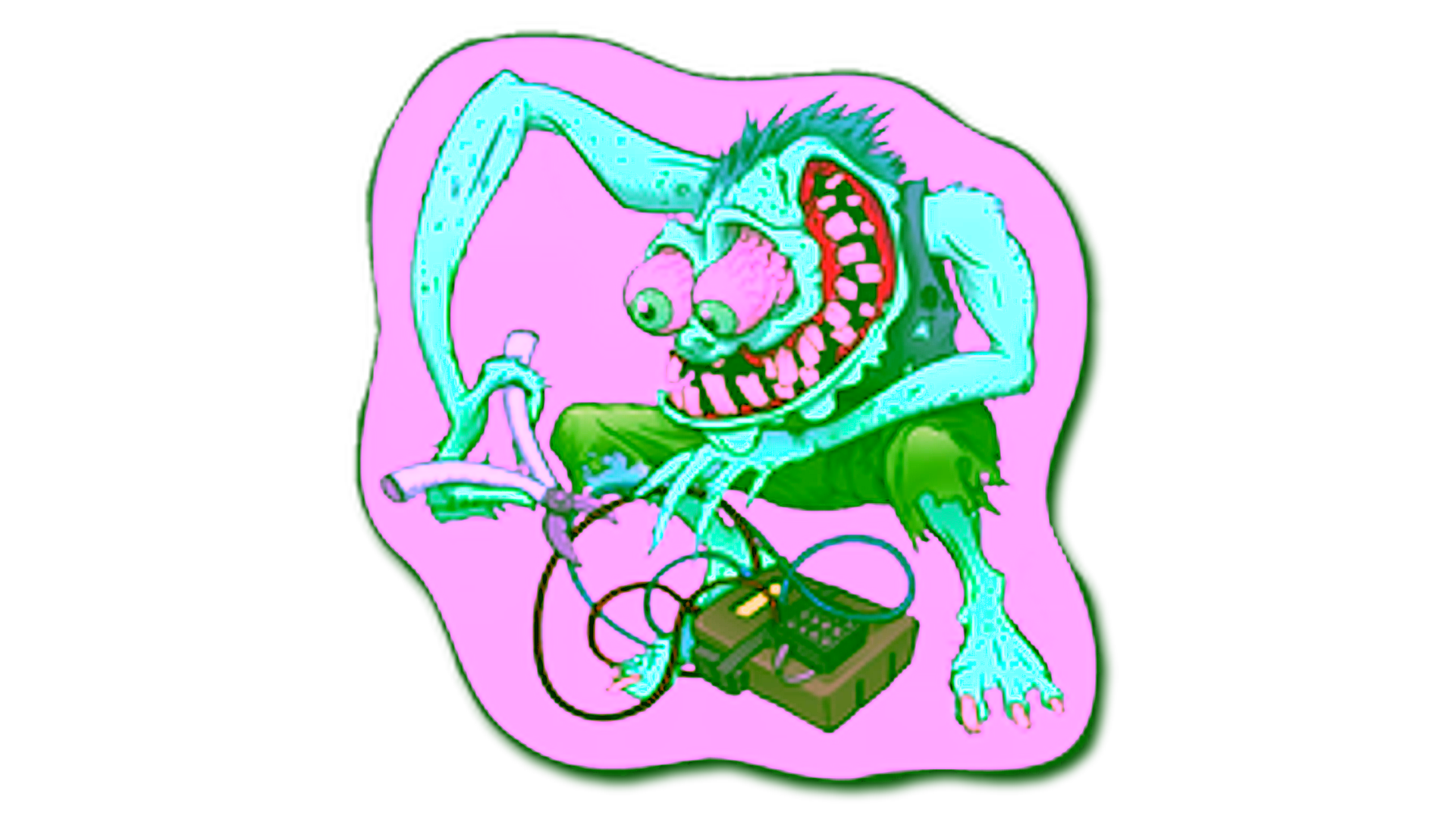 Display for Sticker | Green Bombster