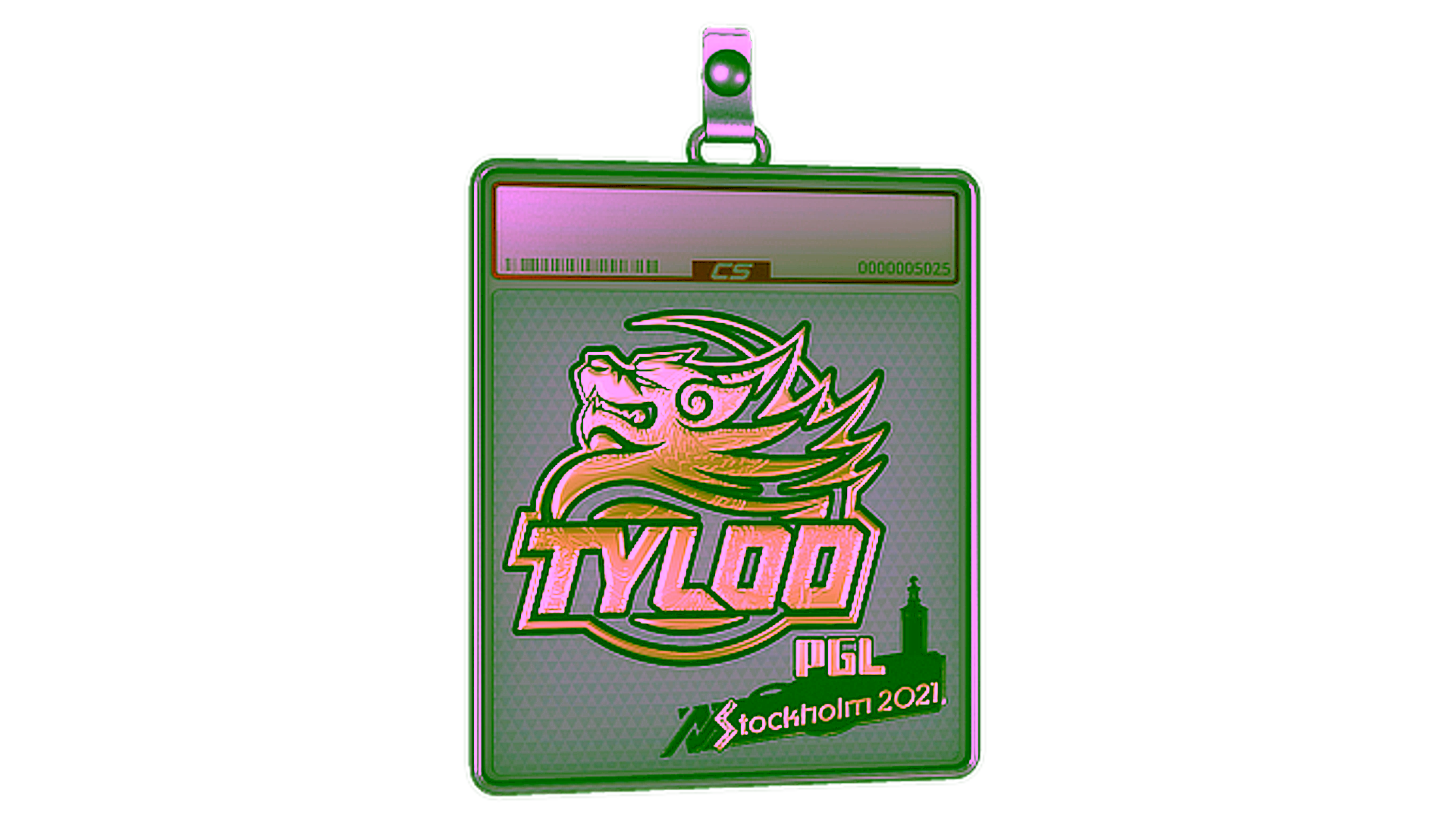 Display for Sticker Slab | Tyloo (Gold) | Stockholm 2021