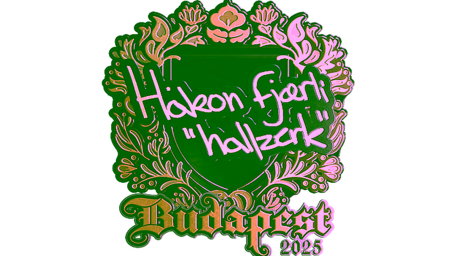 Дисплей для Sticker | hallzerk (Gold) | Budapest 2025