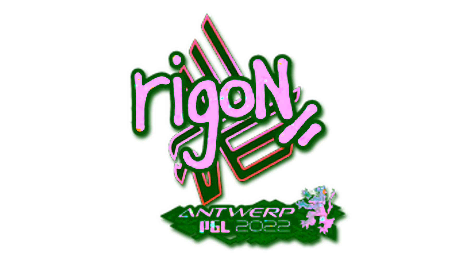 Display for Sticker | rigoN (Glitter) | Antwerp 2022