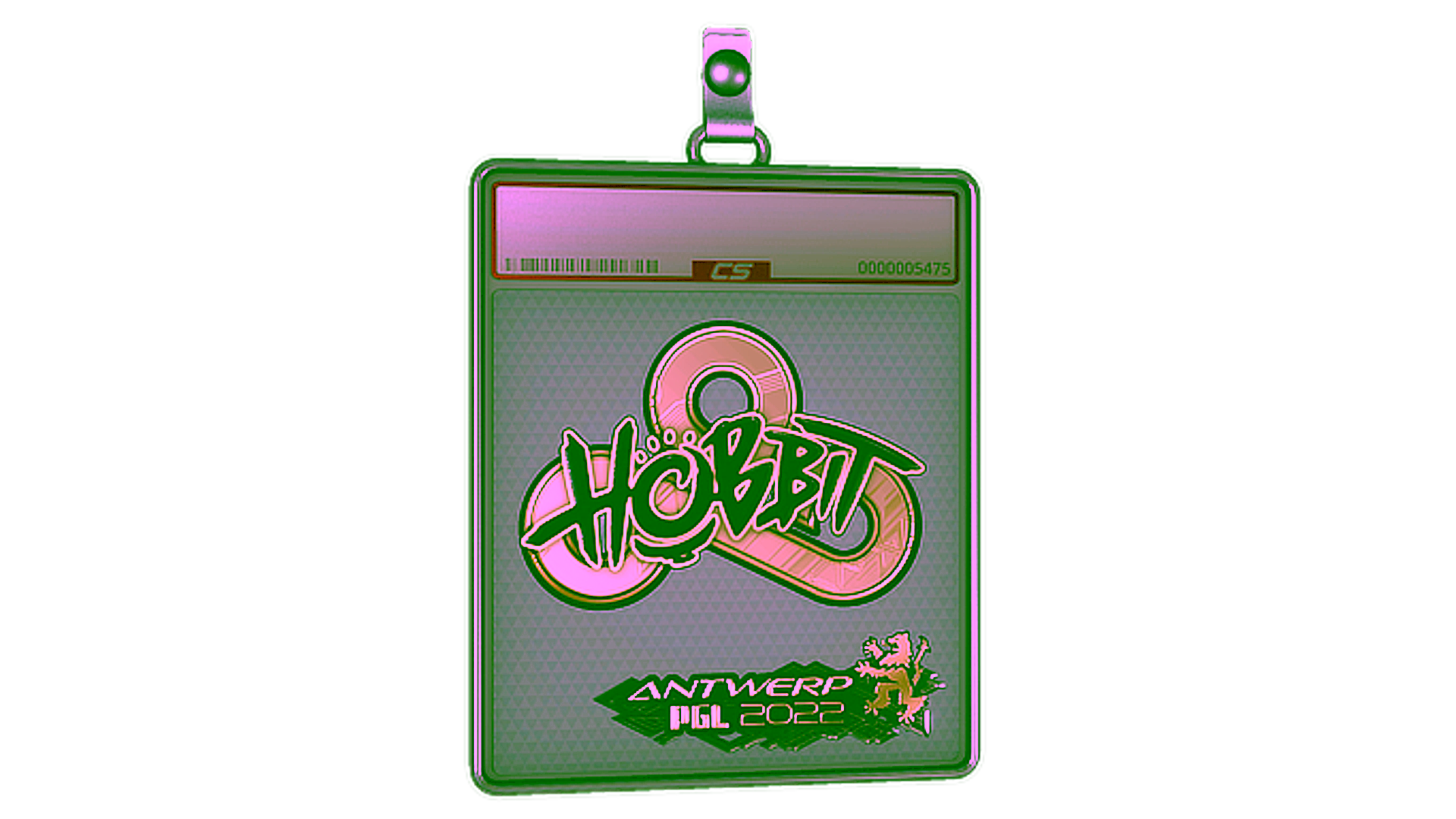 Exibição para Sticker Slab | Hobbit (Gold) | Antwerp 2022