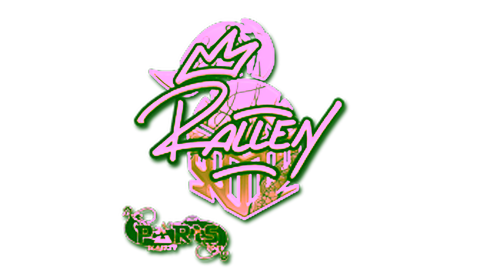 Display for Sticker | rallen (Gold) | Paris 2023