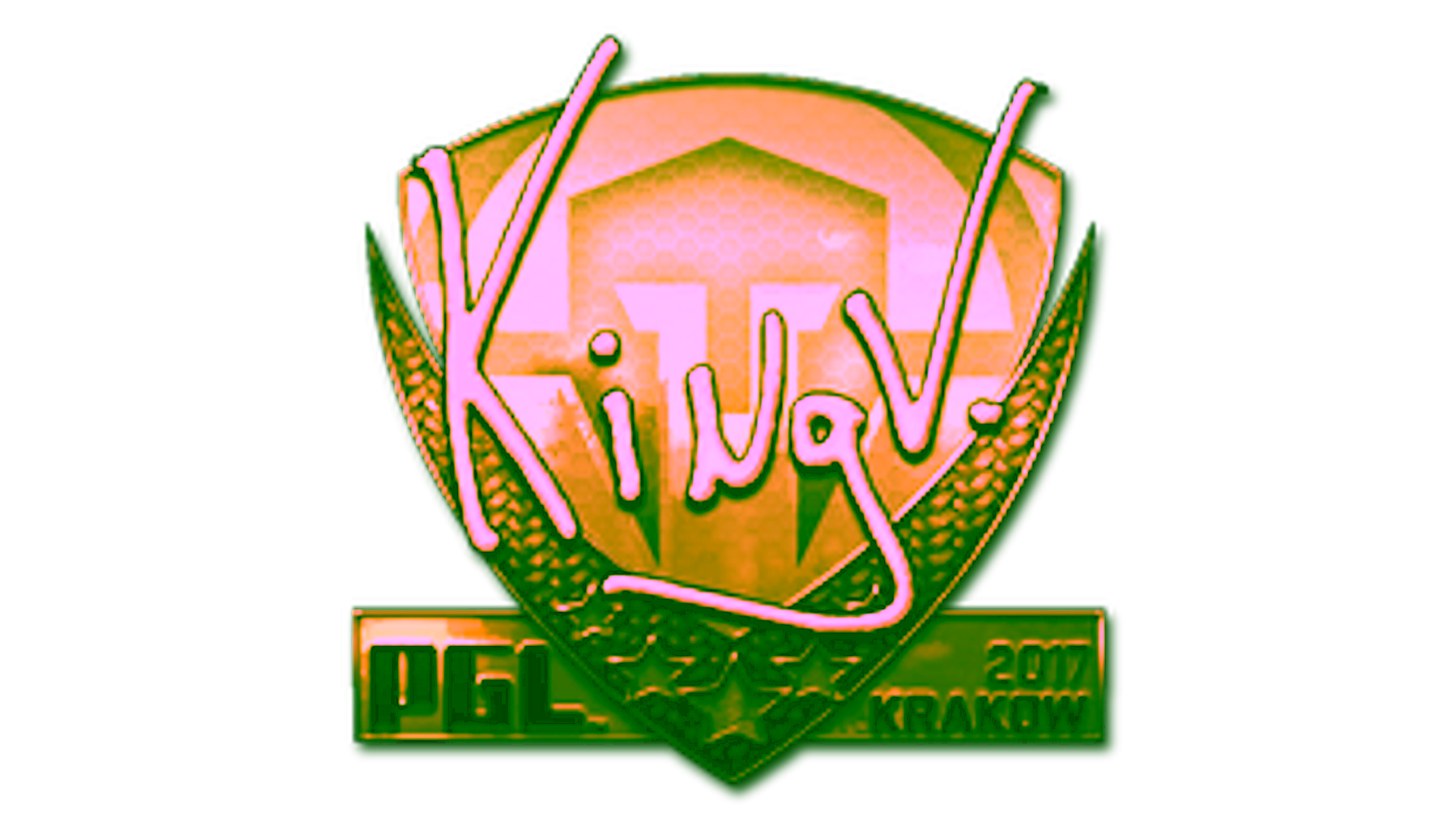 Anzeige für Sticker | kNgV- (Gold) | Krakow 2017