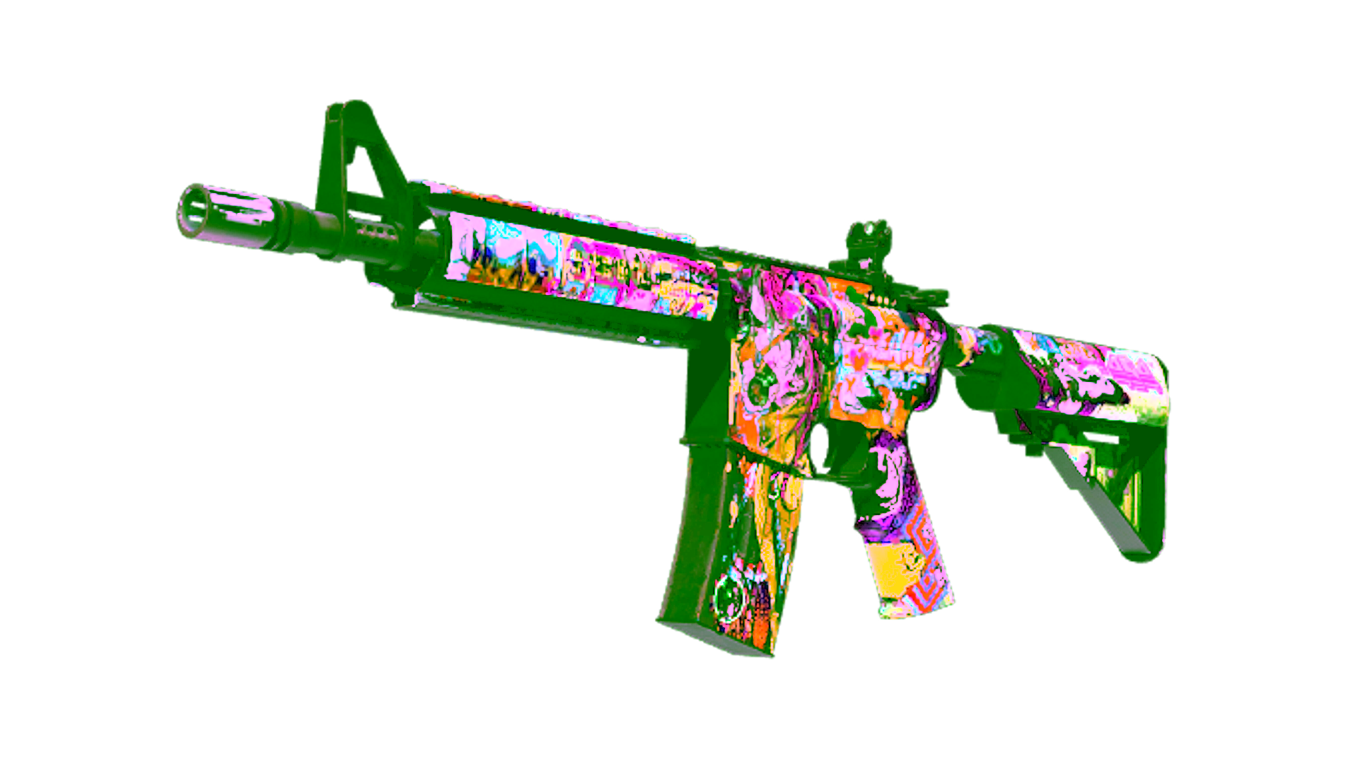 Display for StatTrak™ M4A4 | In Living Color (Well-Worn)