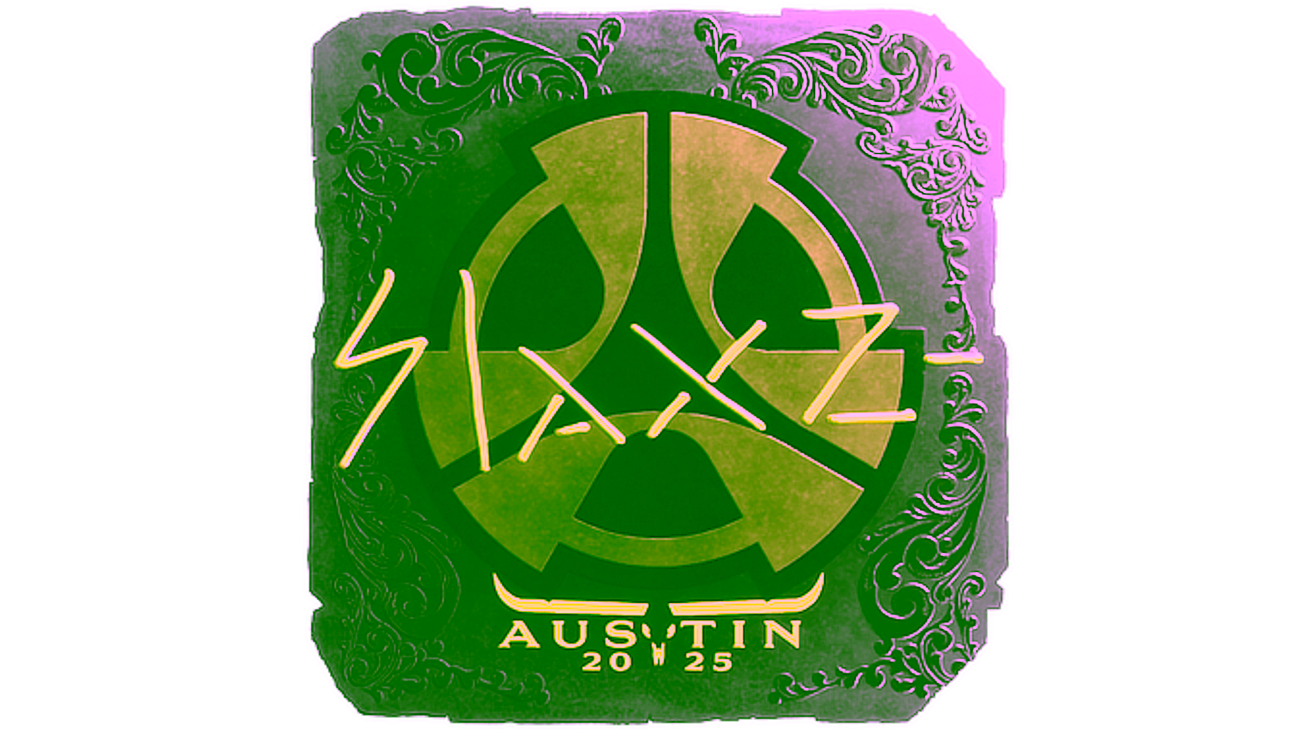 Display for Sticker | slaxz- (Foil) | Austin 2025