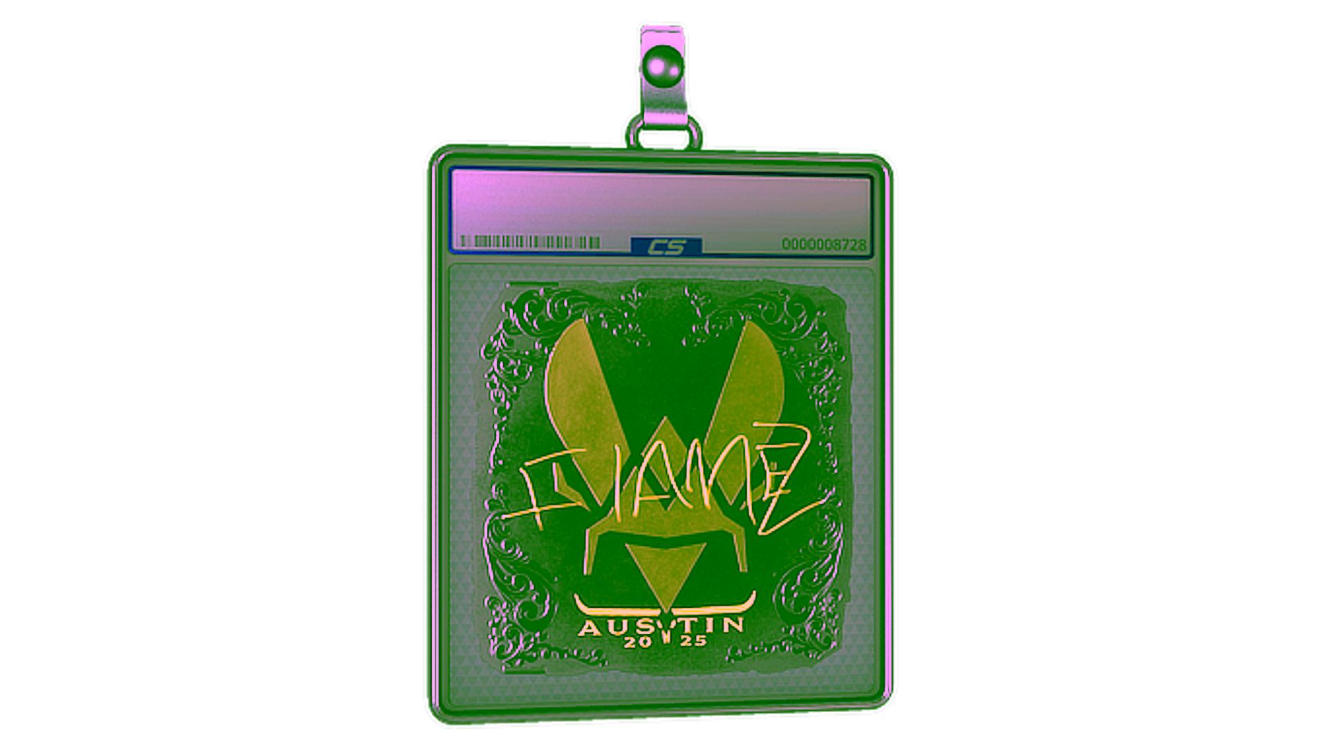Exibição para Sticker Slab | FlameZ (Foil) | Austin 2025
