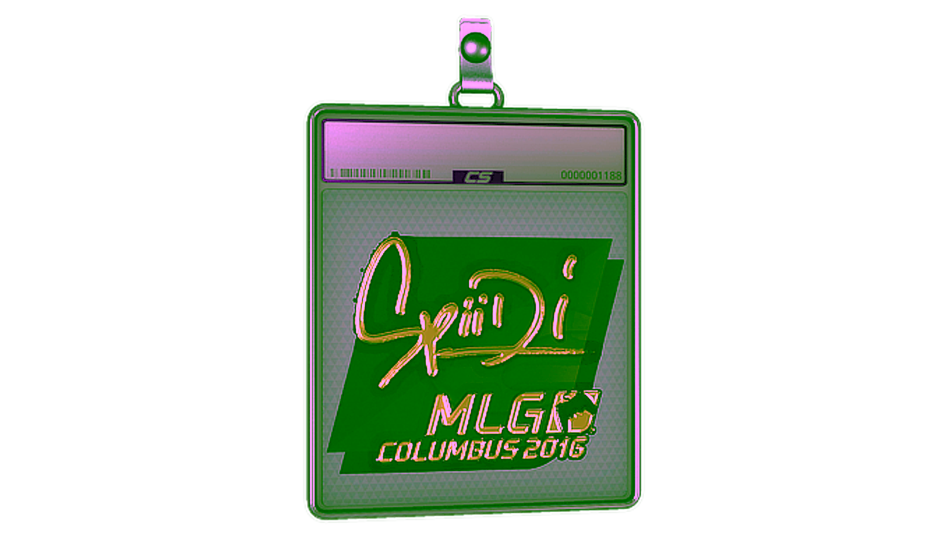 Visar för Sticker Slab | Spiidi (Gold) | MLG Columbus 2016