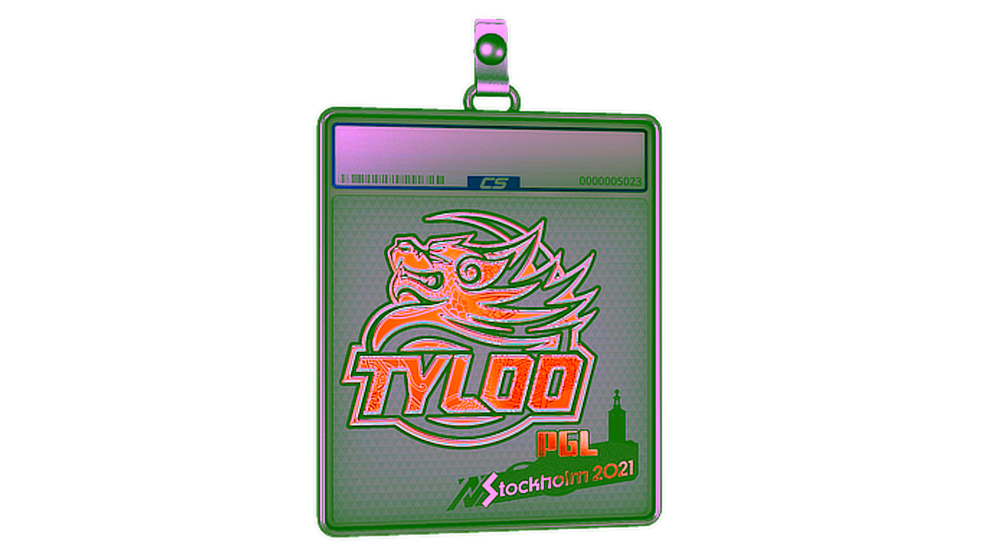 Display for Sticker Slab | Tyloo (Holo) | Stockholm 2021