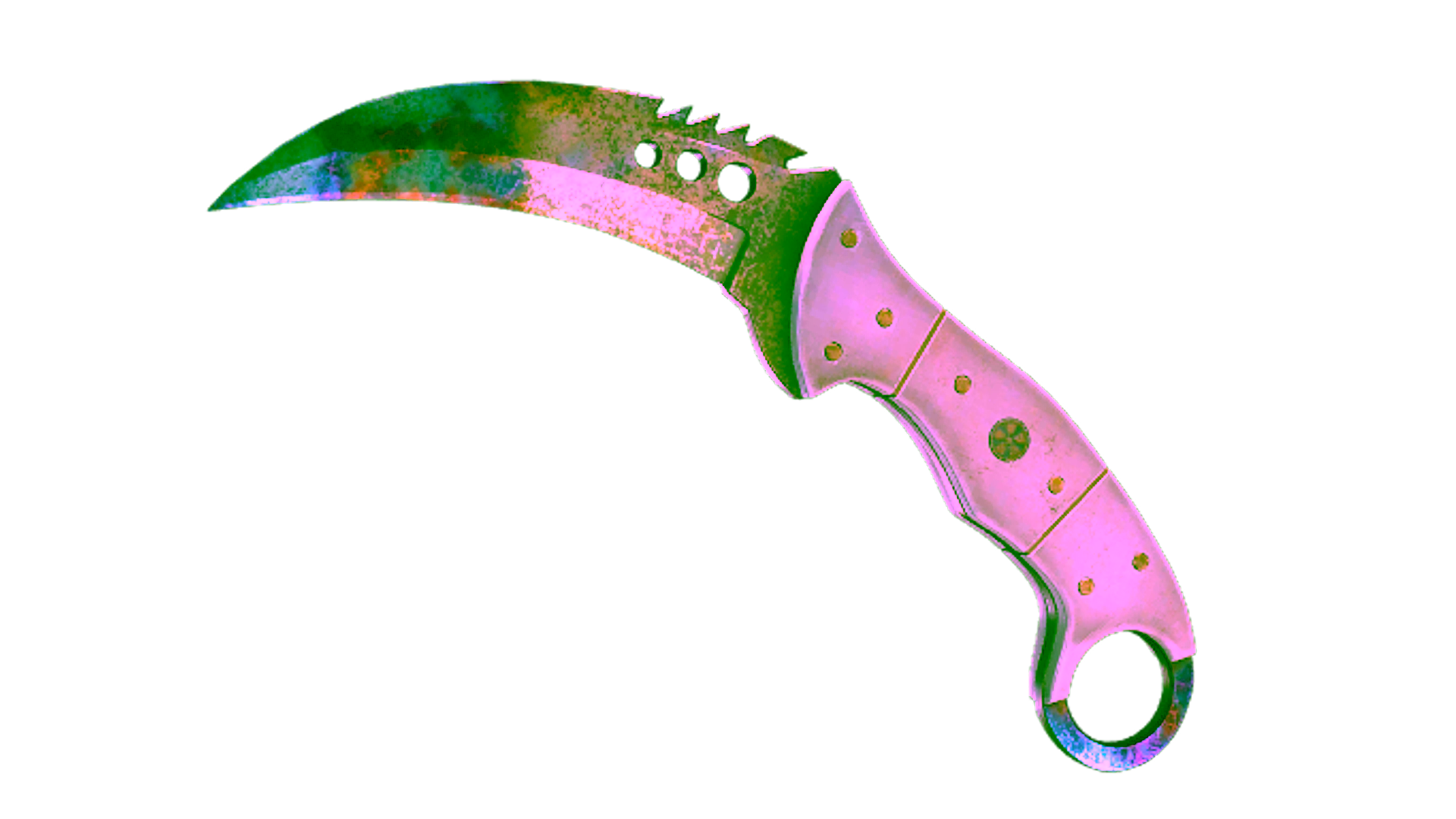Display for ★ StatTrak™ Talon Knife | Case Hardened (Battle-Scarred)