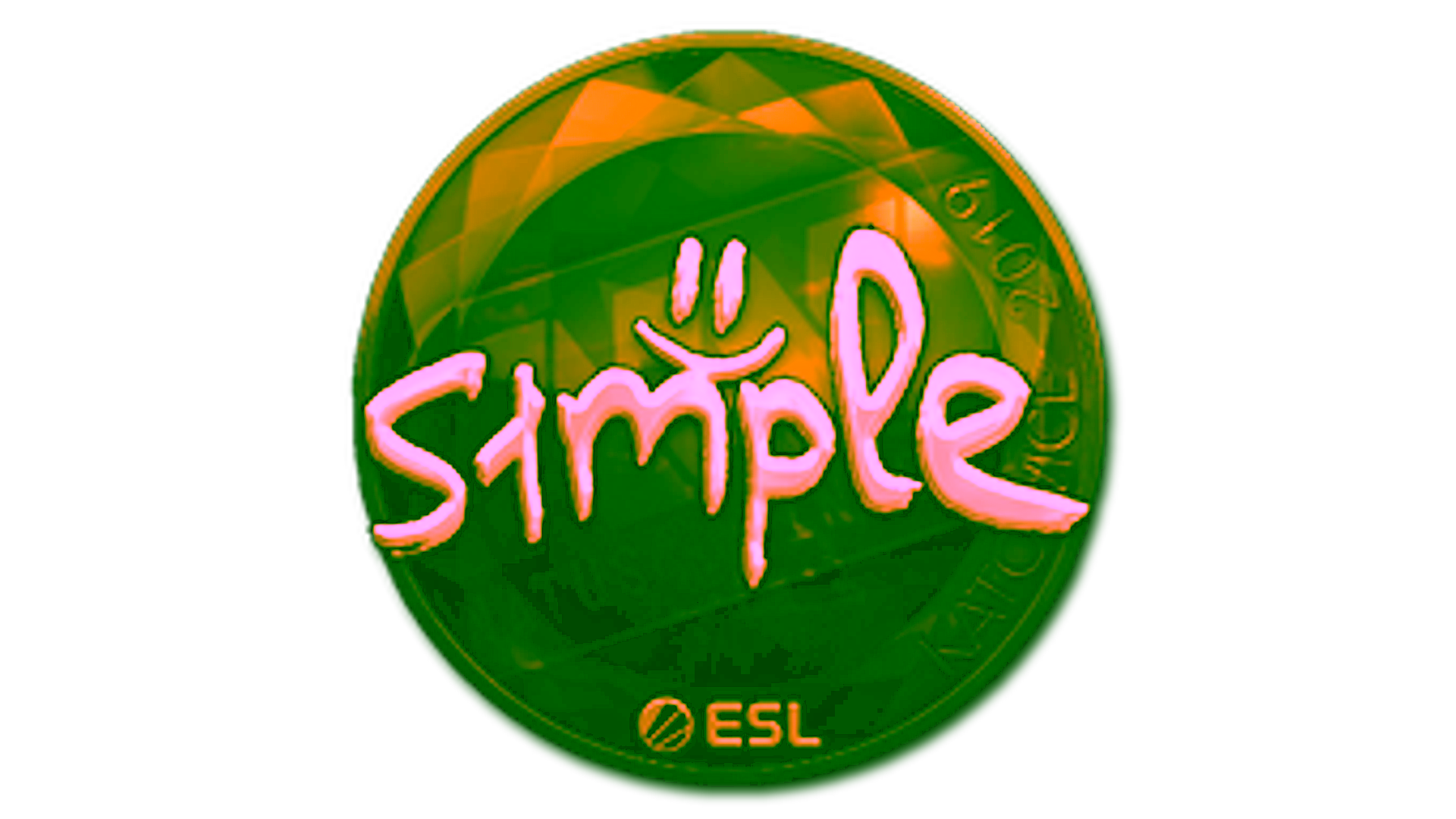 Anzeige für Sticker | s1mple (Gold) | Katowice 2019
