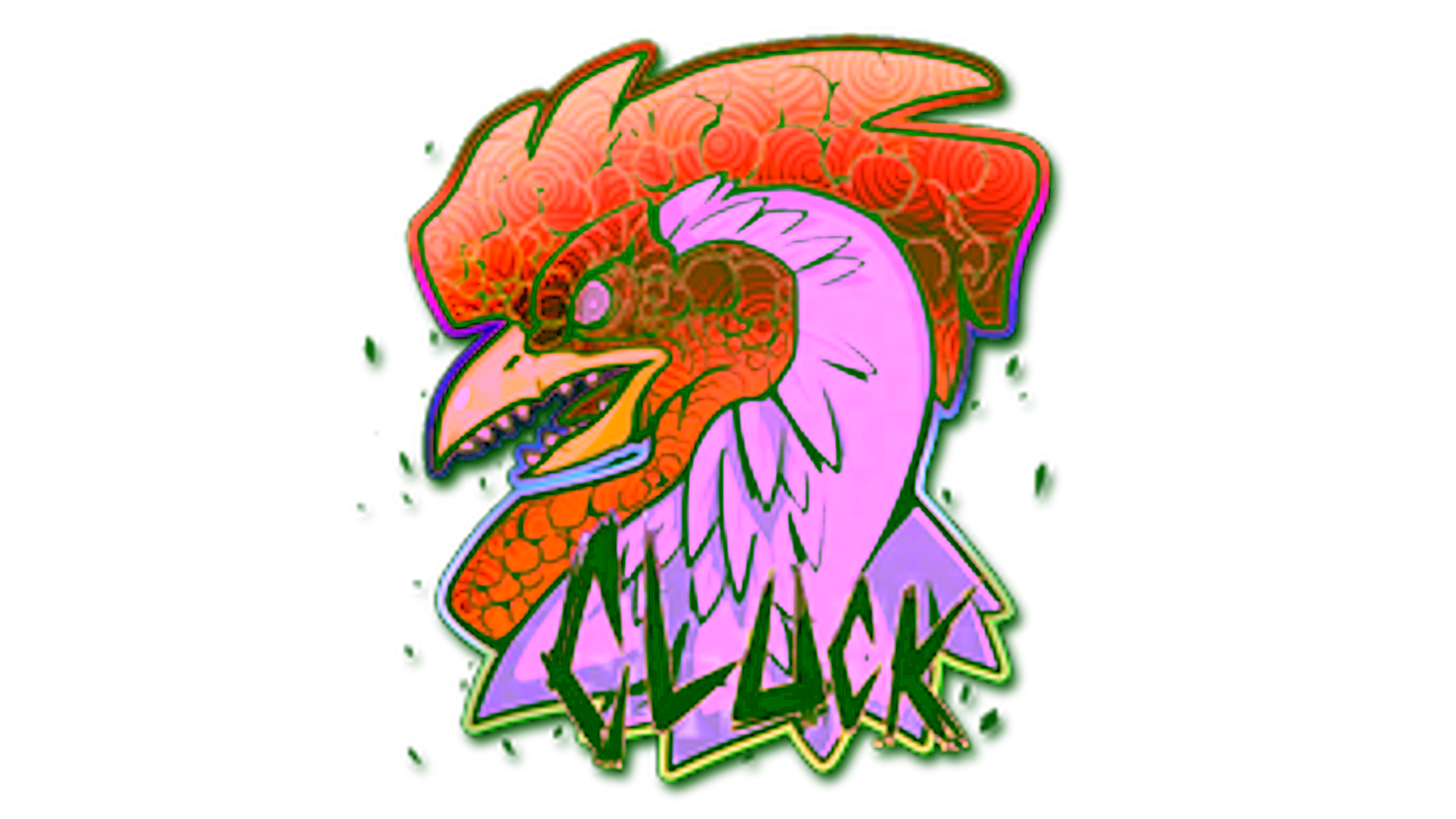 Display for Sticker | Cluck (Holo)