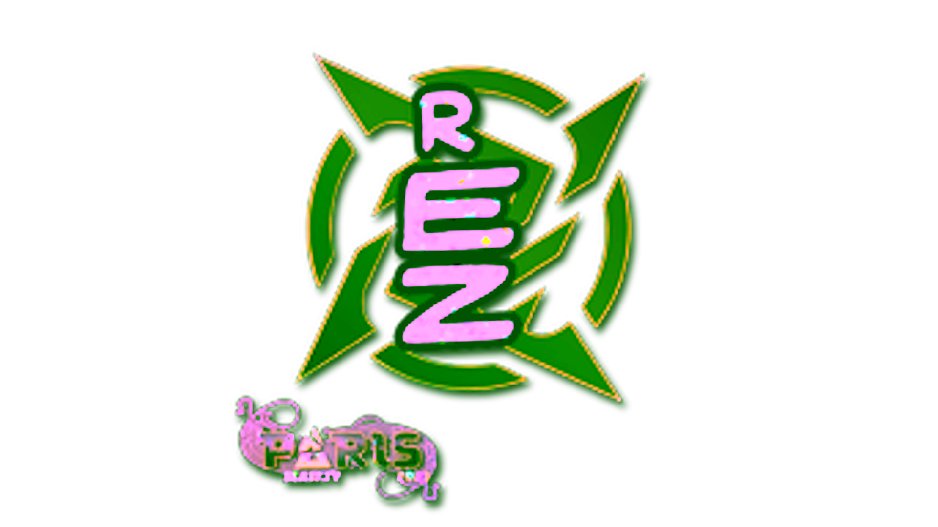 Display for Sticker | REZ (Glitter) | Paris 2023