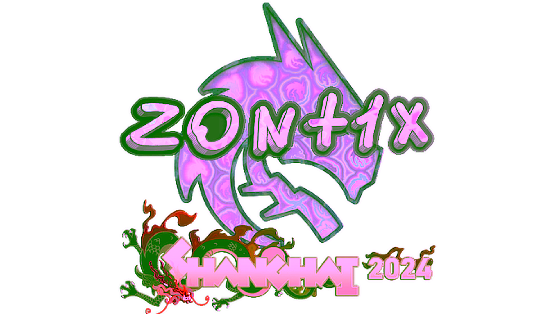 Display for Sticker | zont1x (Holo) | Shanghai 2024