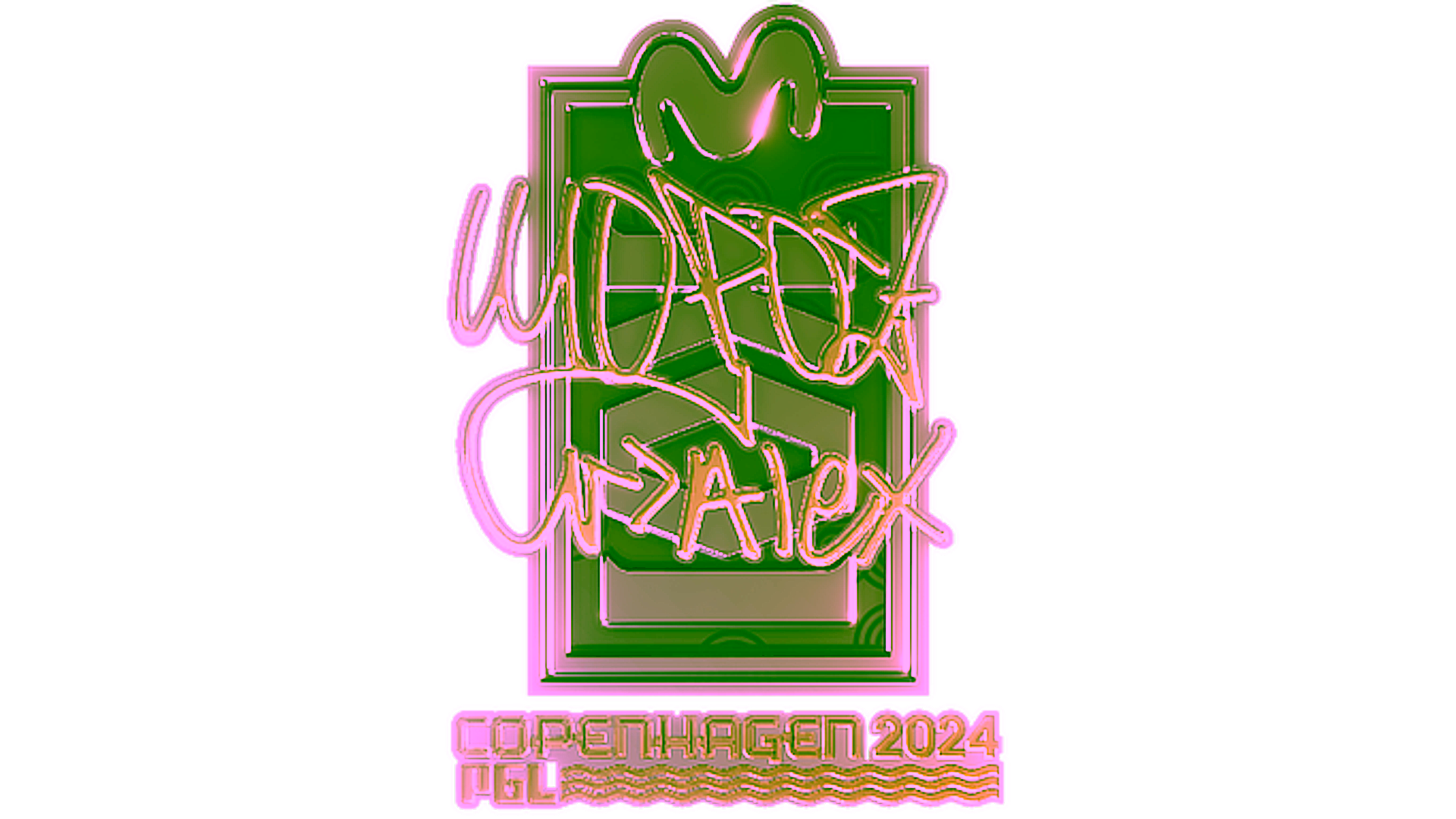 Display for Sticker | mopoz (Gold) | Copenhagen 2024