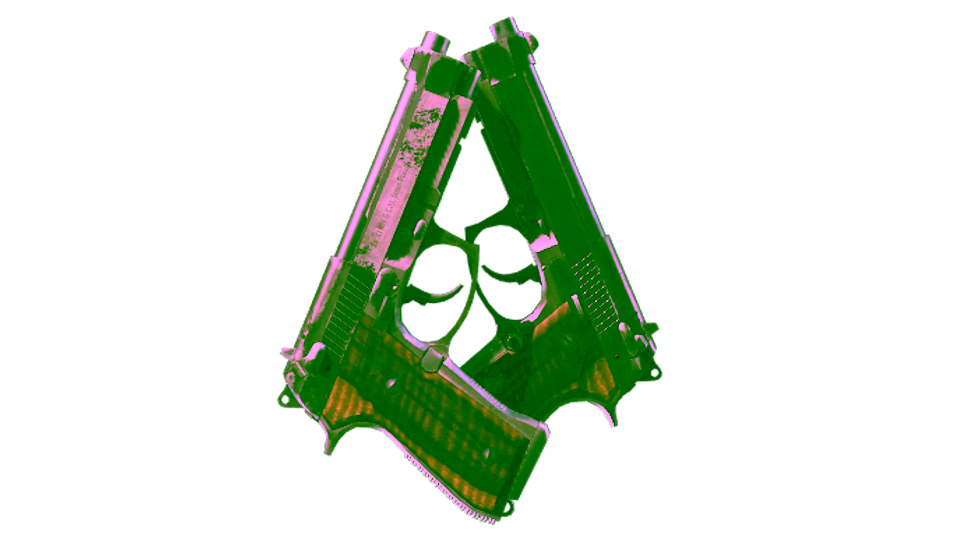 Display for StatTrak™ Dual Berettas | Black Limba (Battle-Scarred)