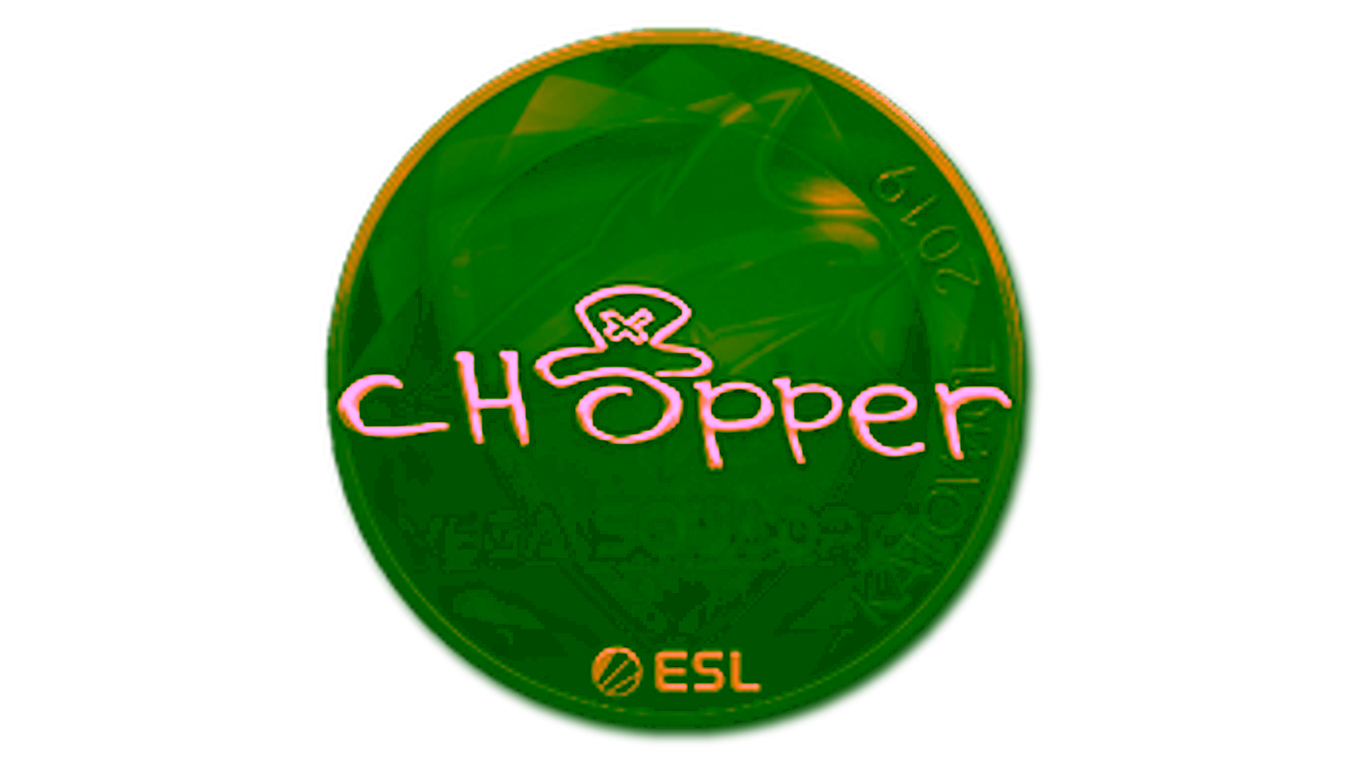 Display for Sticker | chopper (Gold) | Katowice 2019
