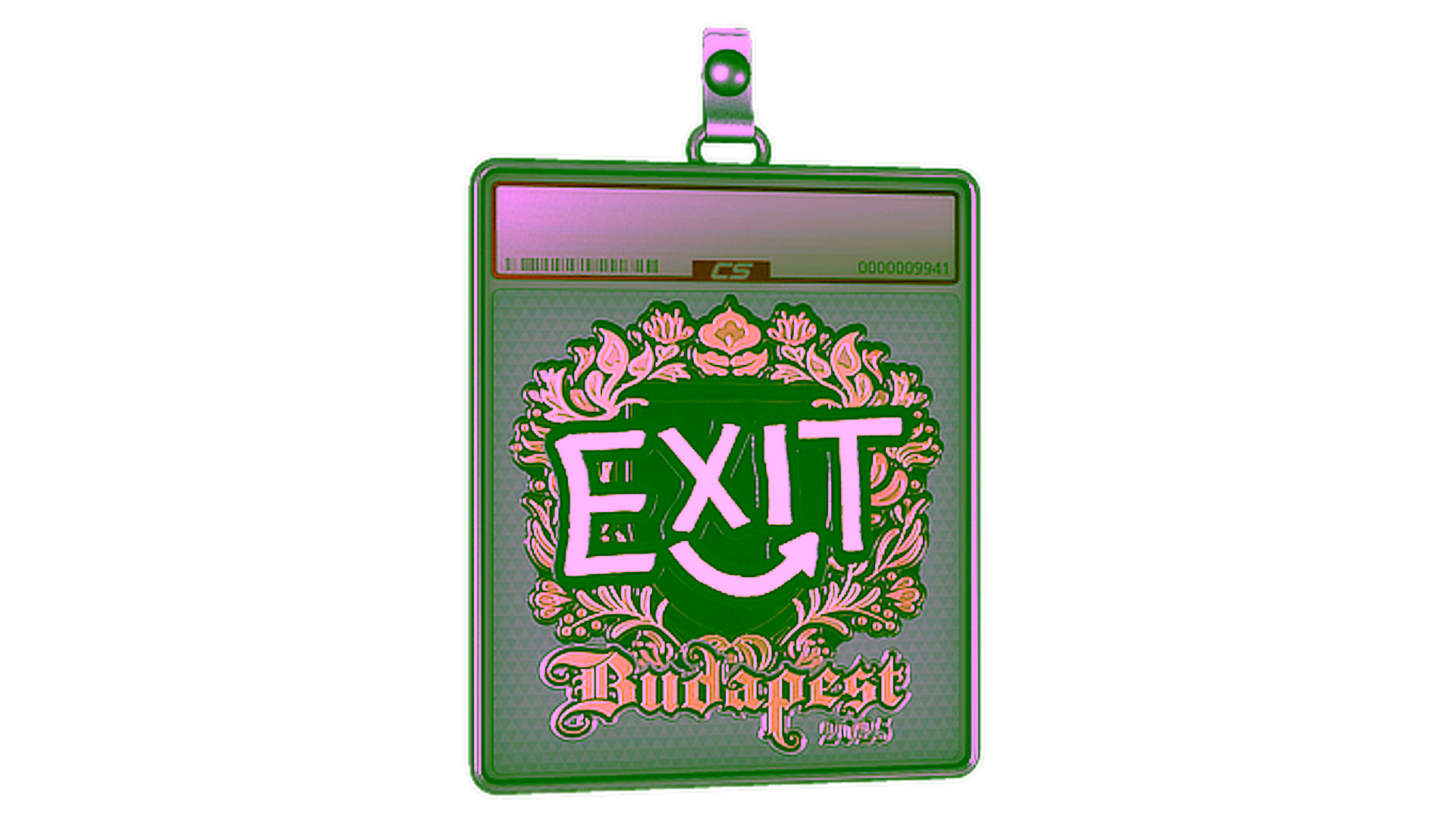 Display for Sticker Slab | exit (Gold) | Budapest 2025