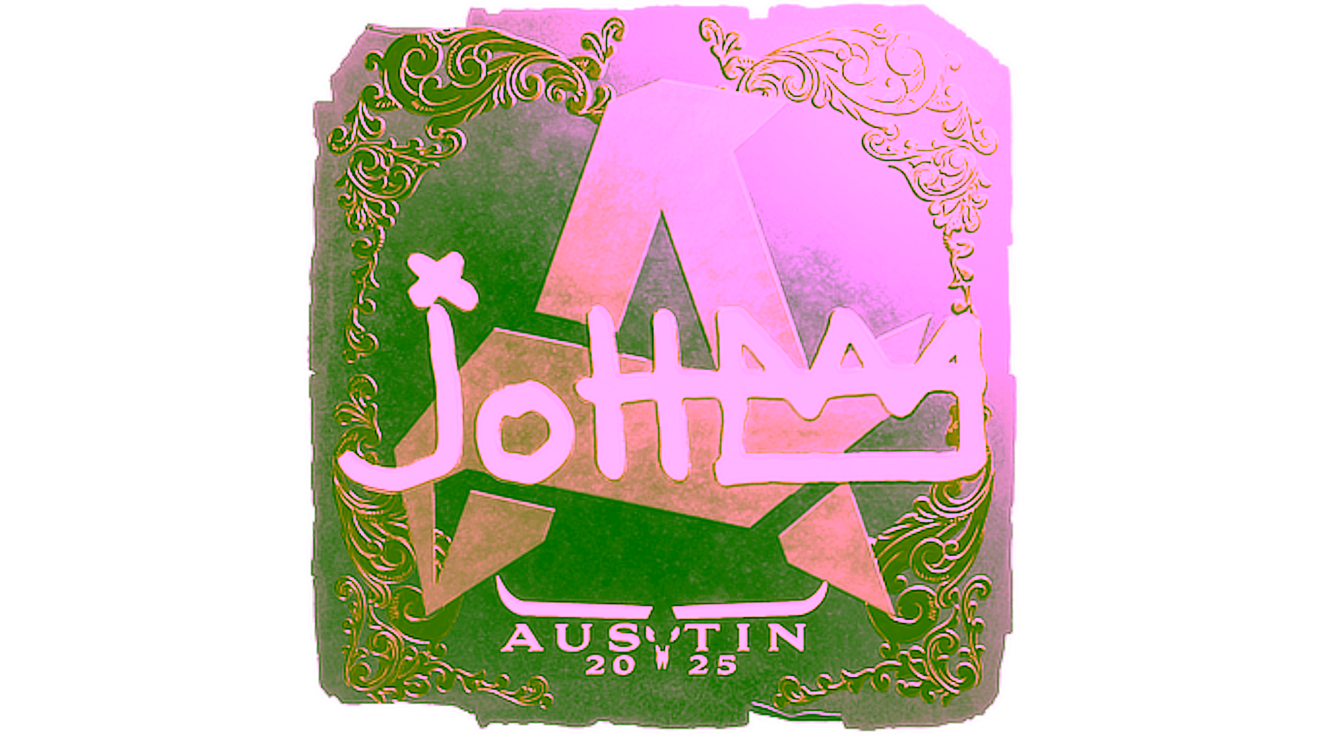 Display for Sticker | jottAAA (Gold) | Austin 2025