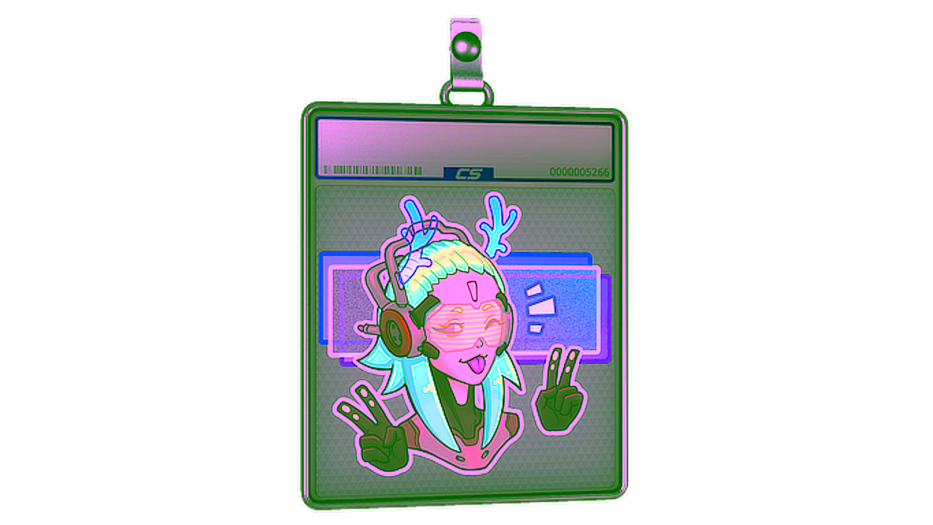 Display for Sticker Slab | V For Victory (Holo)