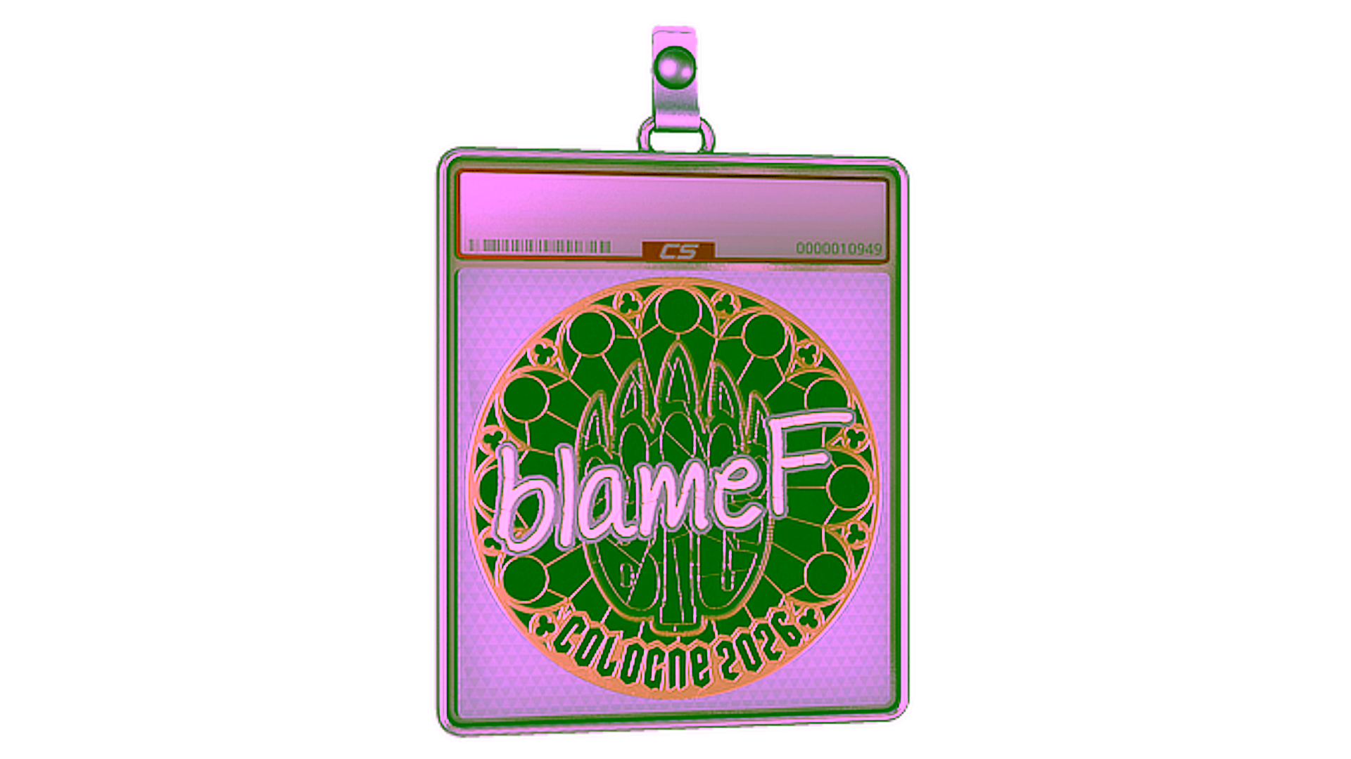 Exibição para Sticker Slab | blameF (Gold) | Cologne 2026
