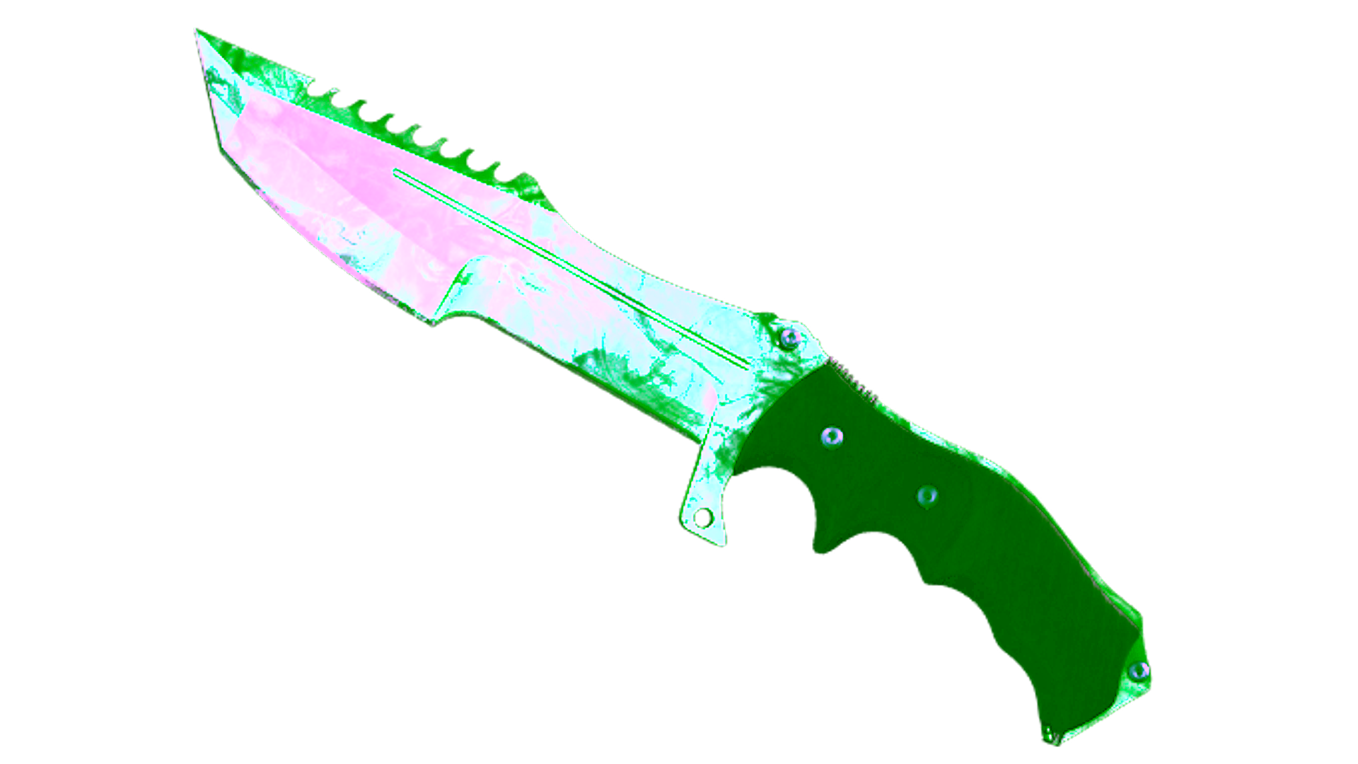 Display for ★ StatTrak™ Huntsman Knife | Gamma Doppler Emerald (Minimal Wear)