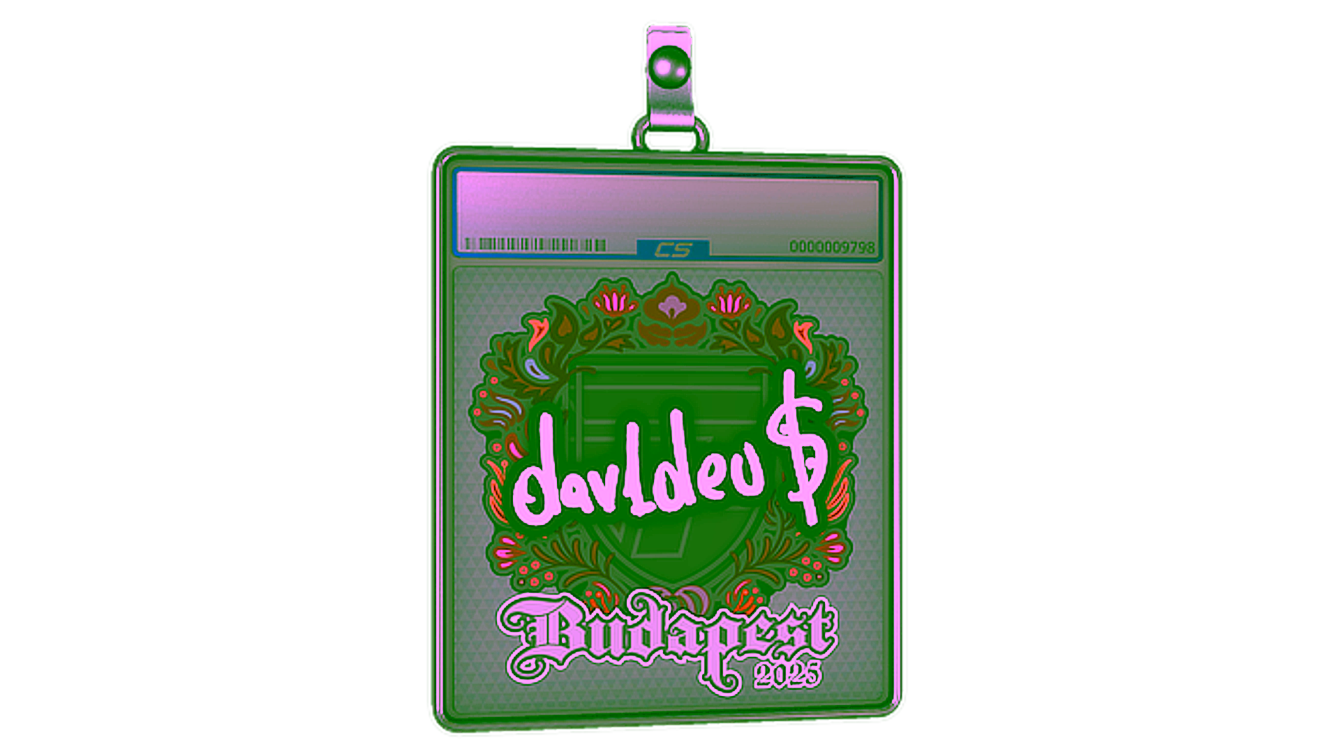 Display for Sticker Slab | dav1deuS | Budapest 2025