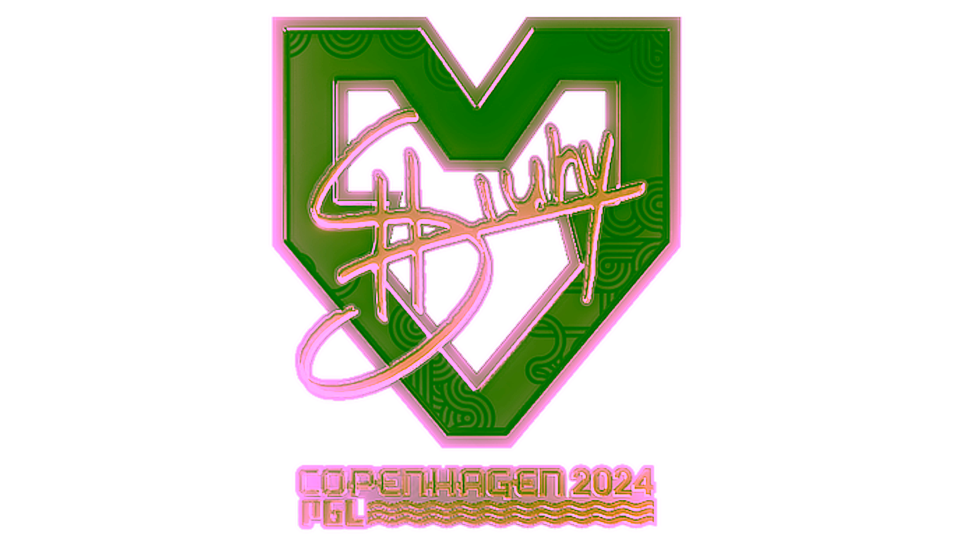 Display for Sticker | siuhy (Gold) | Copenhagen 2024