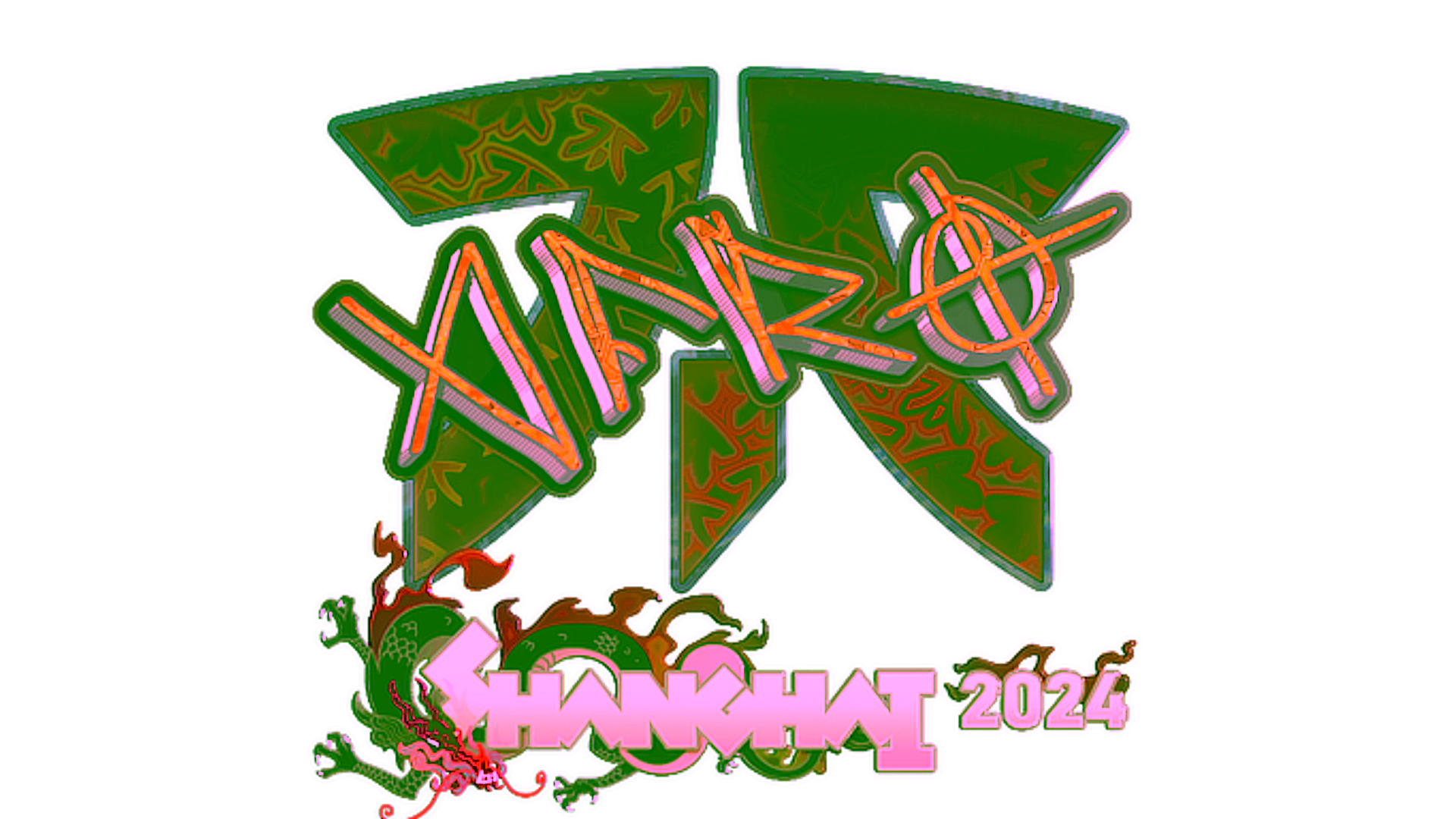 Display for Sticker | afro (Holo) | Shanghai 2024