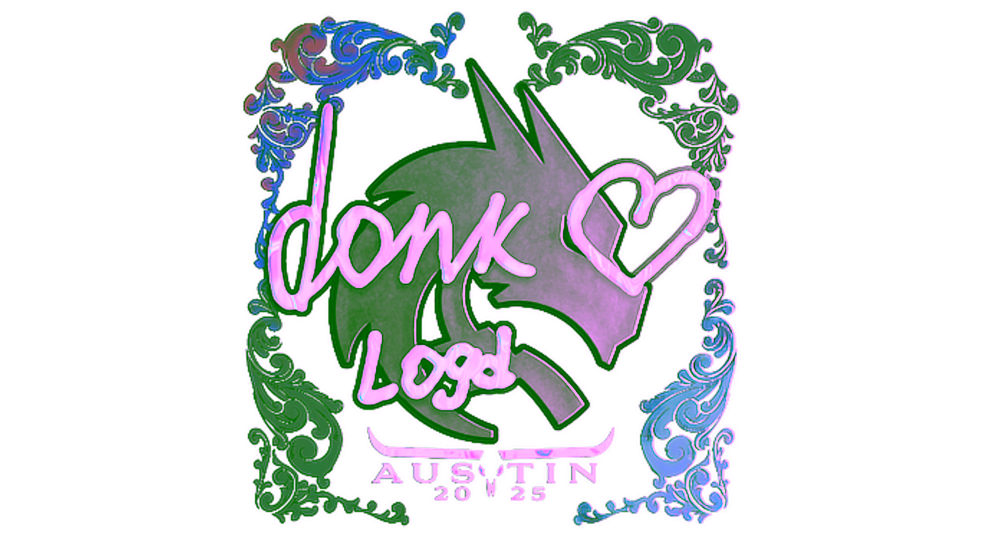 Visar för Sticker | donk (Holo) | Austin 2025
