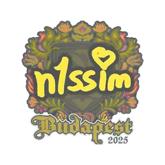Sticker n1ssim Budapest 2025