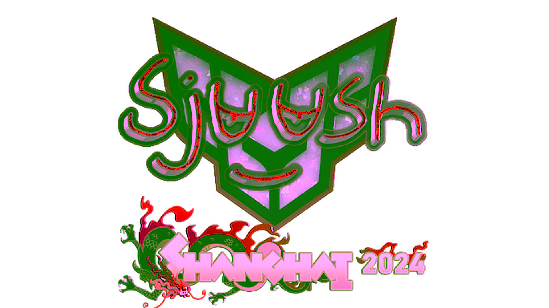 Display for Sticker | sjuush (Glitter) | Shanghai 2024