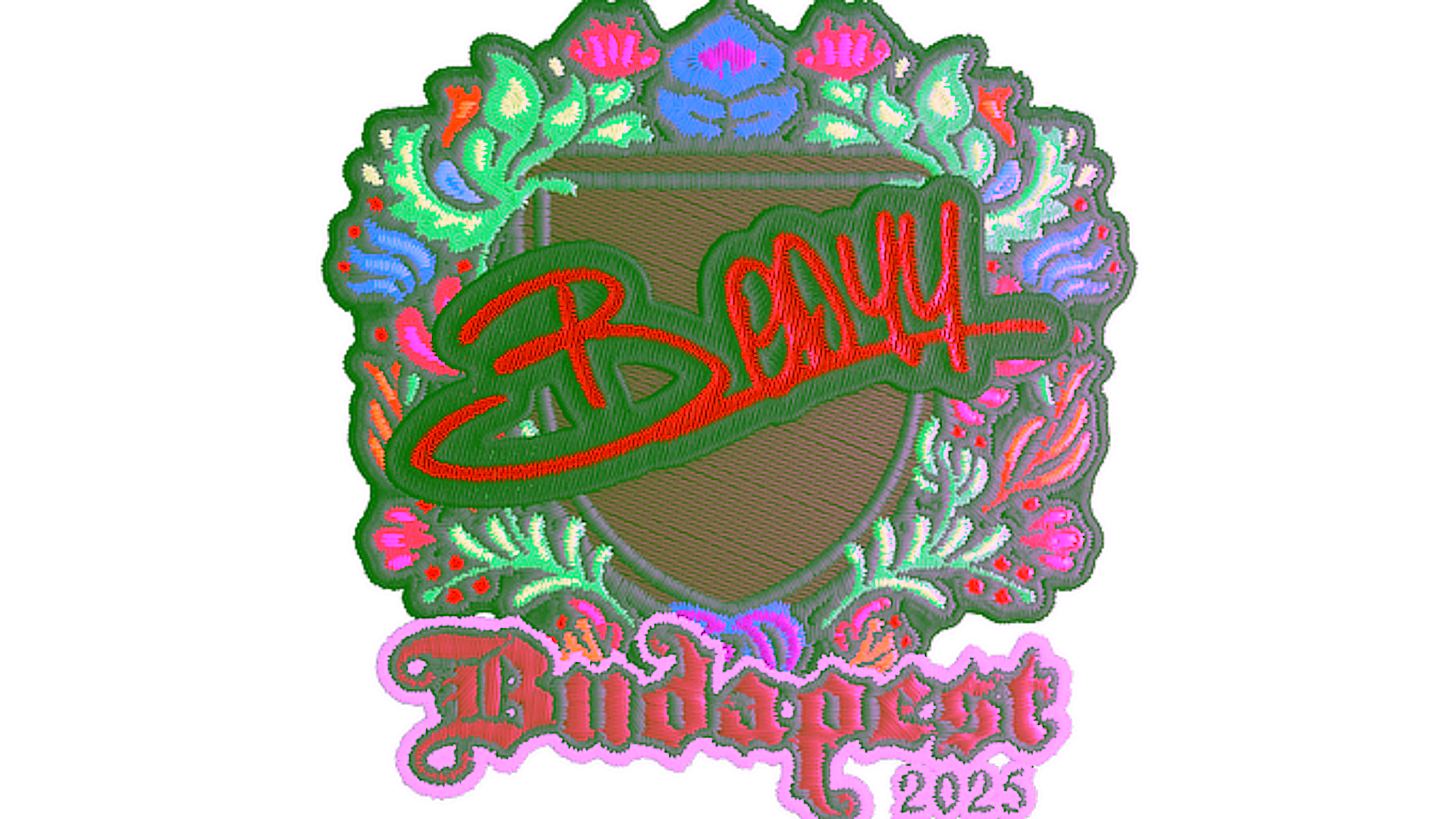 Display for Sticker | bodyy (Embroidered) | Budapest 2025