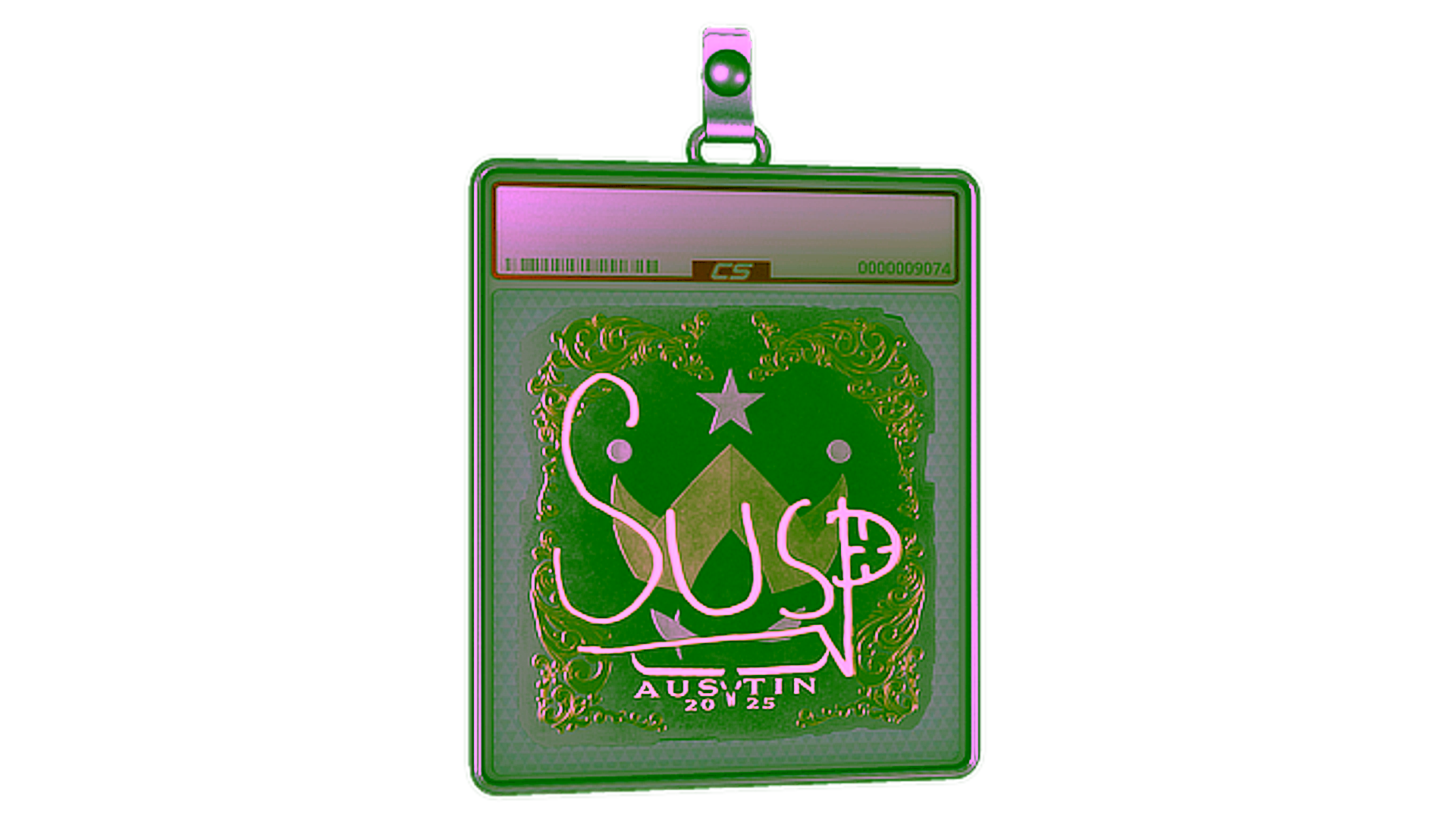 Visar för Sticker Slab | susp (Gold) | Austin 2025