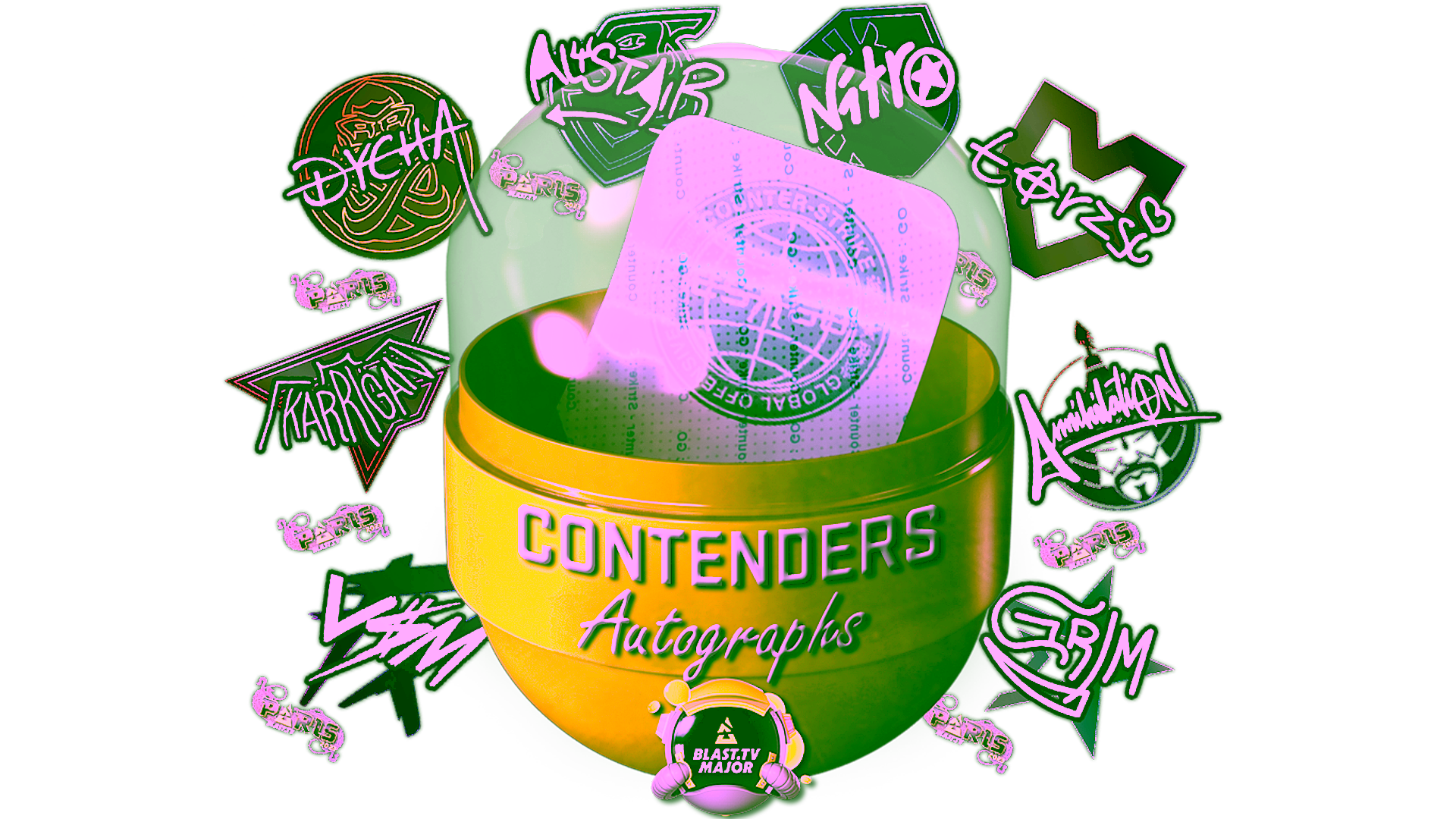 Display for Paris 2023 Contenders Autograph Capsule