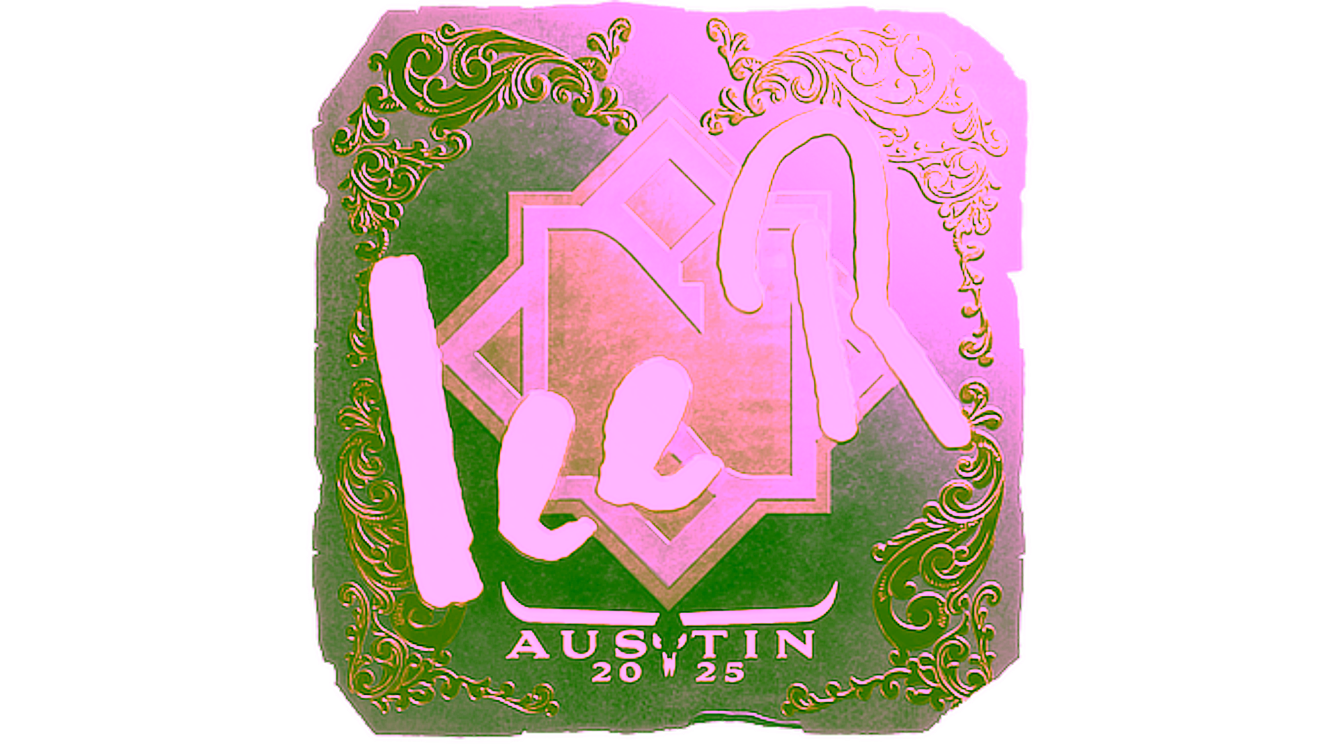 Display for Sticker | 1eeR (Gold) | Austin 2025