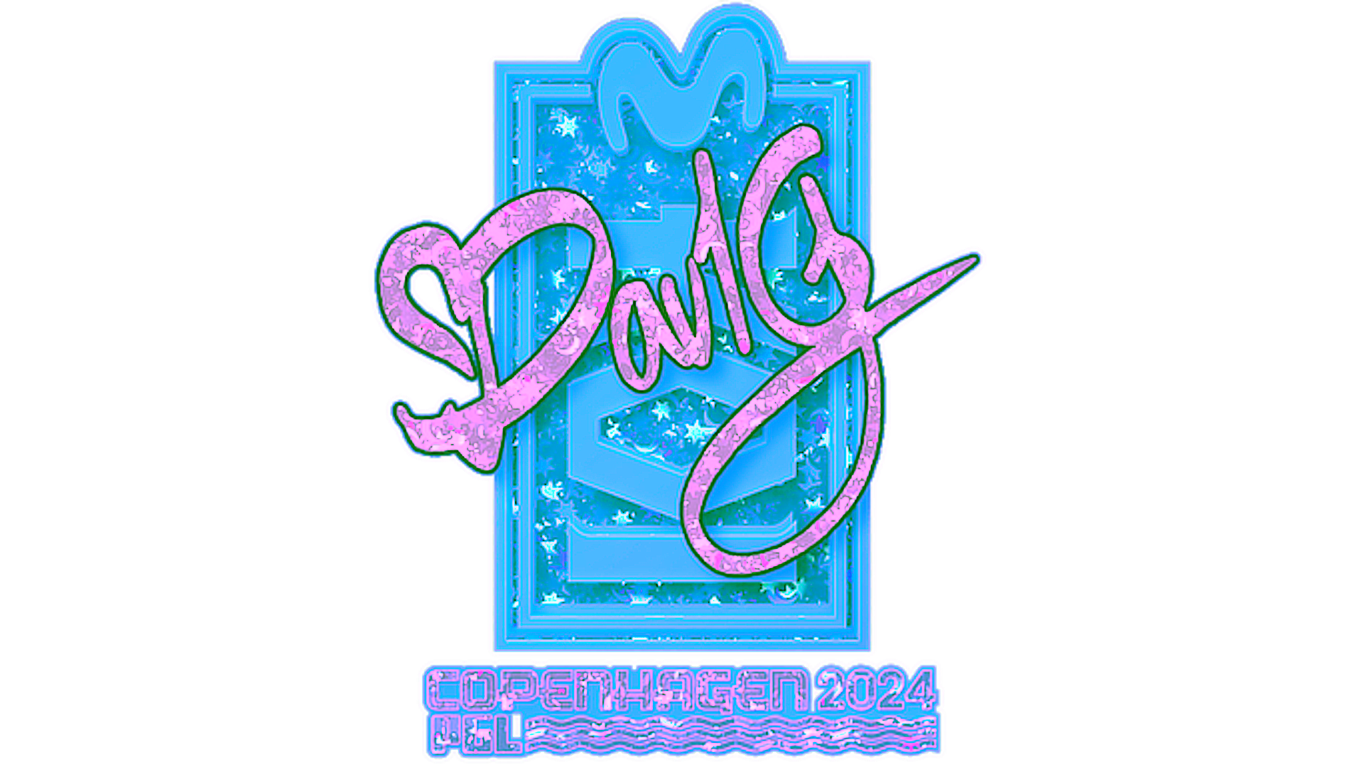 Mostrar para Sticker | dav1g (Glitter) | Copenhagen 2024