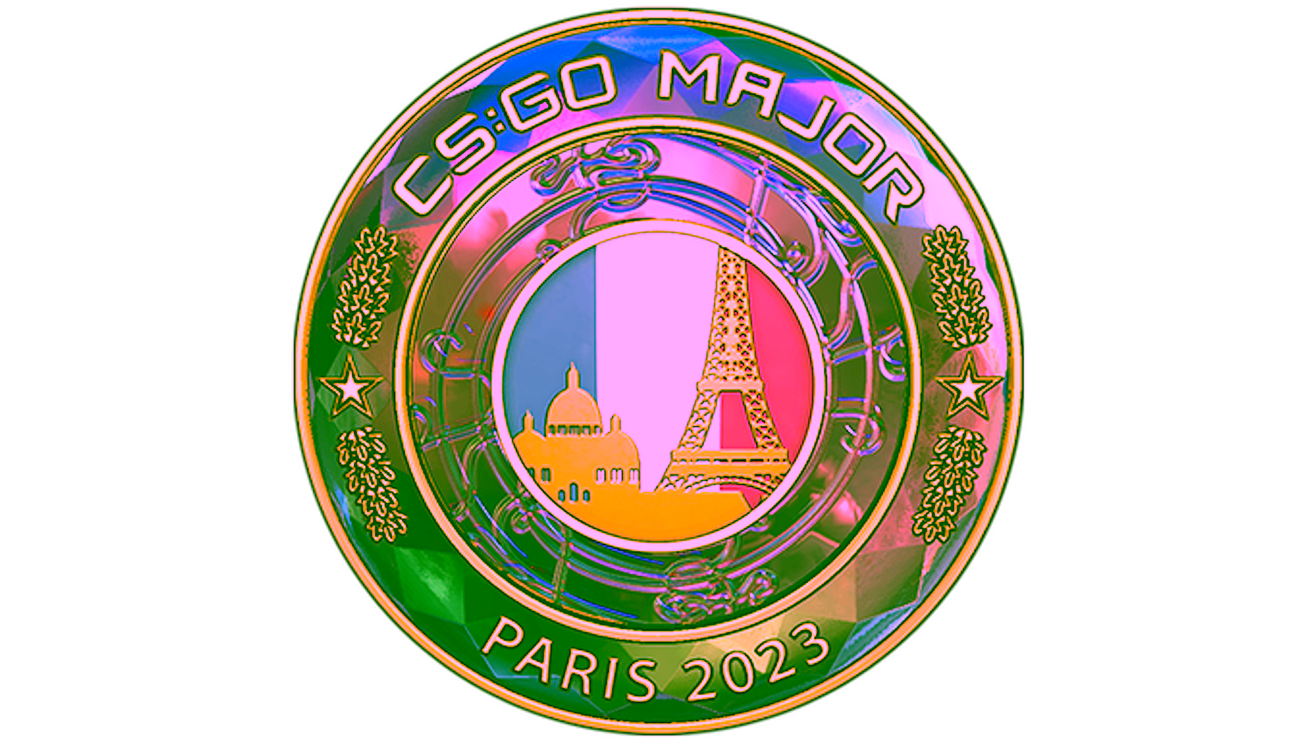 Display for Paris 2023 Diamond Coin