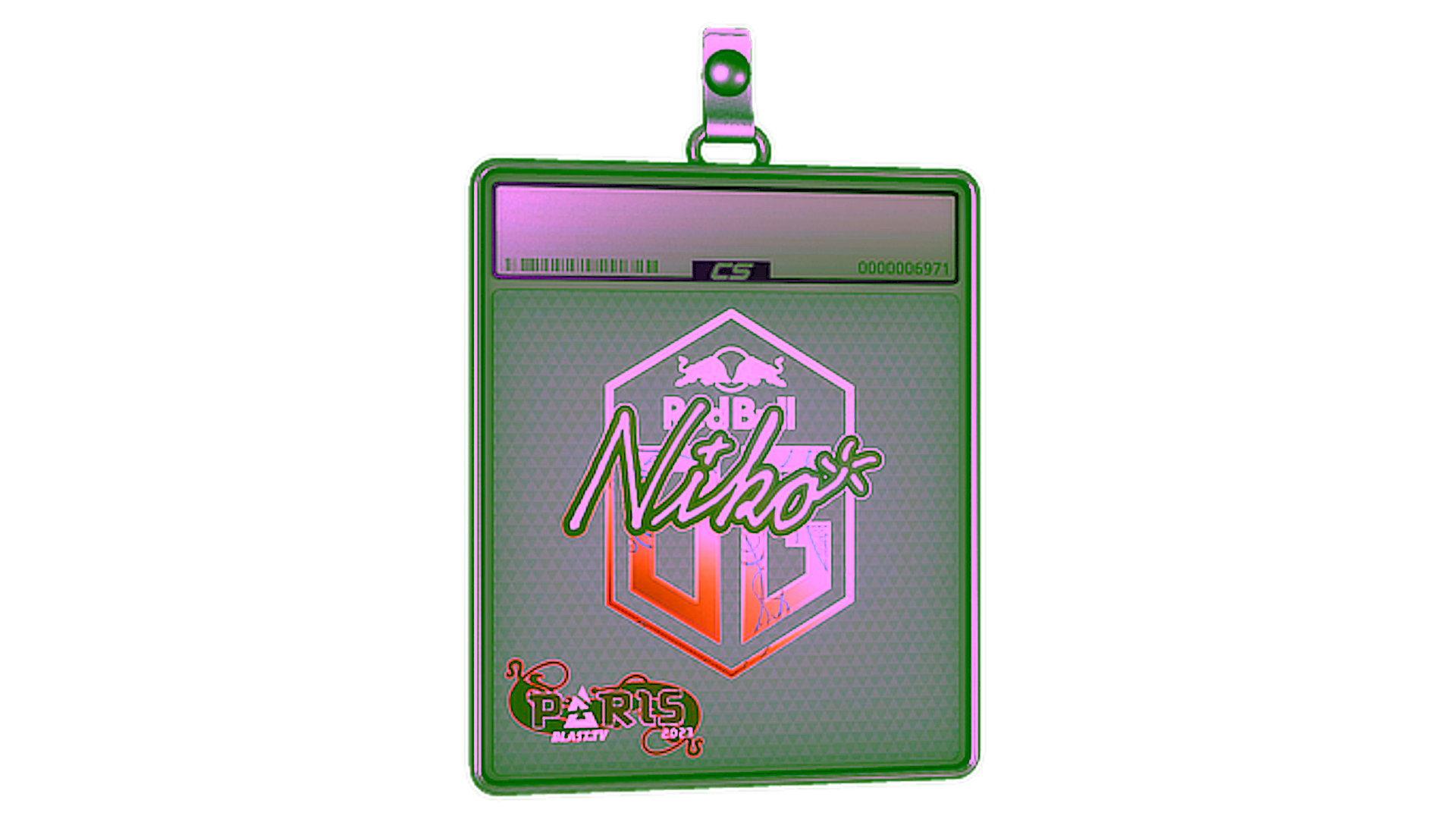 Visar för Sticker Slab | niko (Holo)  | Paris 2023