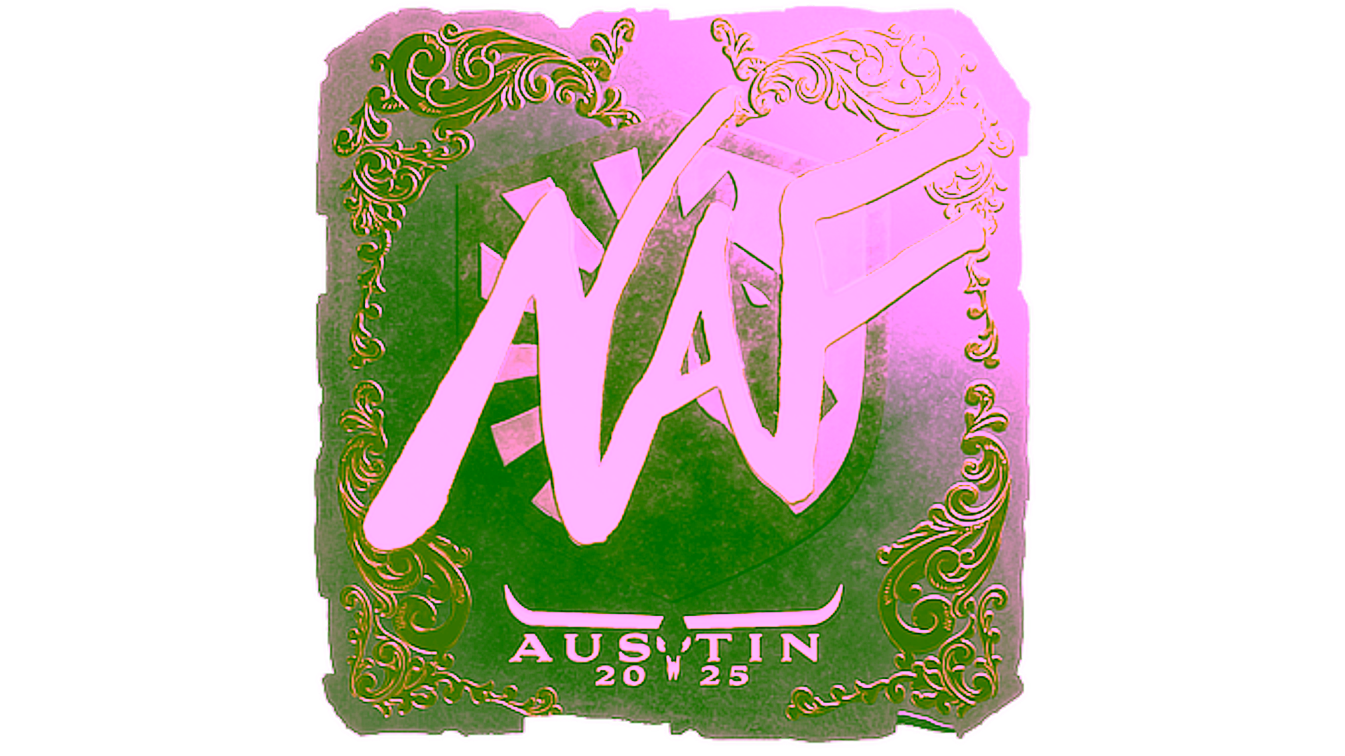Display for Sticker | NAF (Gold) | Austin 2025
