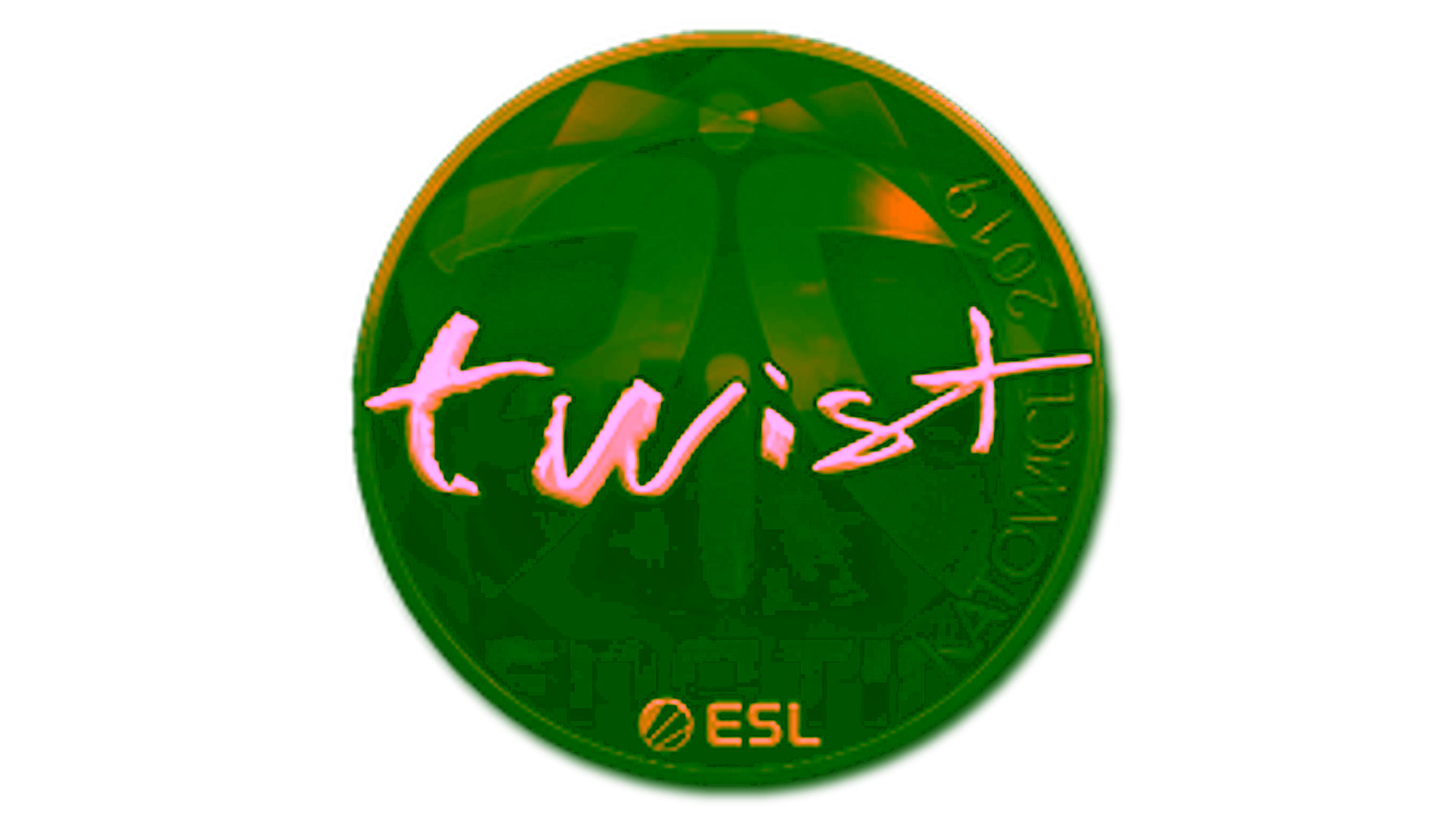 Rodyti Sticker | twist (Gold) | Katowice 2019