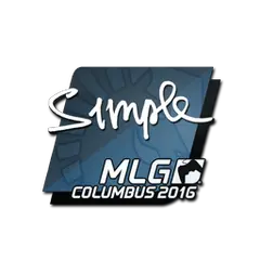 Sticker s1mple MLG Columbus 2016