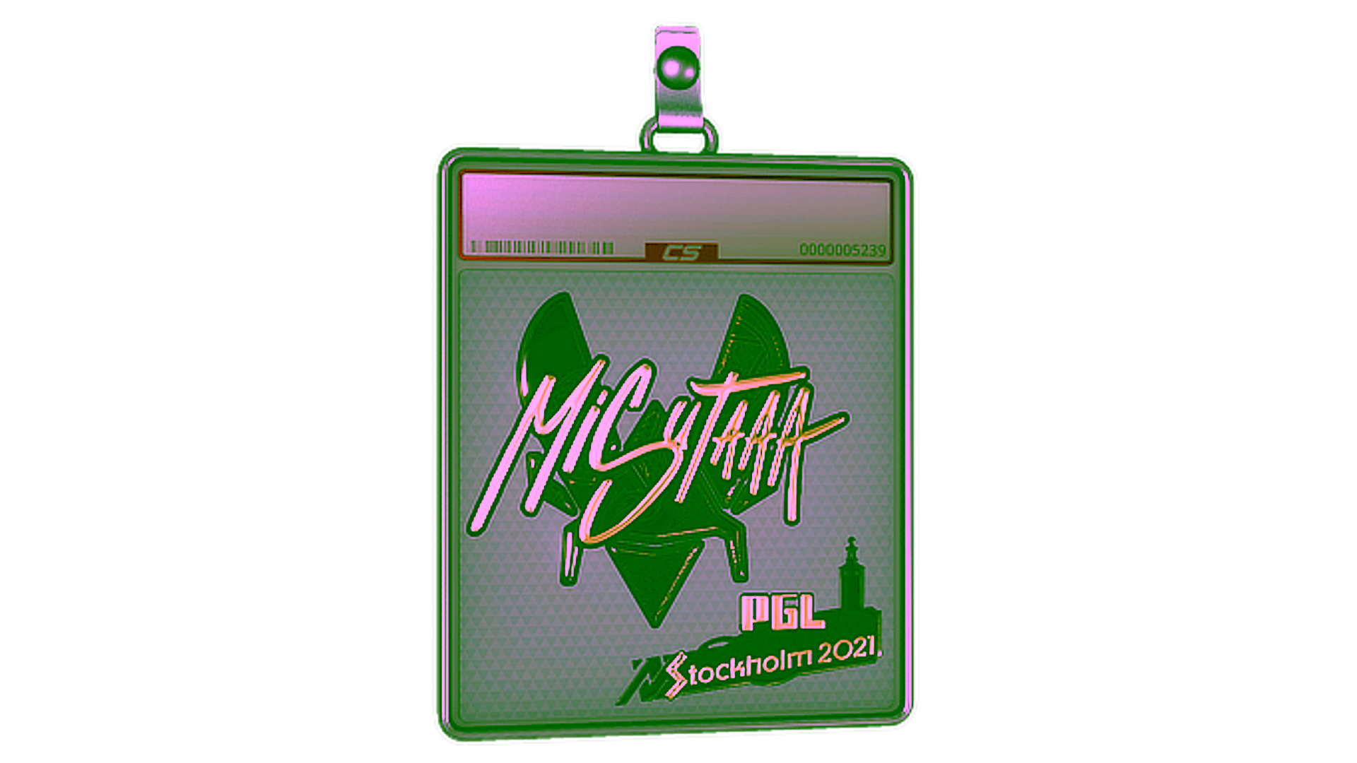 Display for Sticker Slab | misutaaa (Gold) | Stockholm 2021