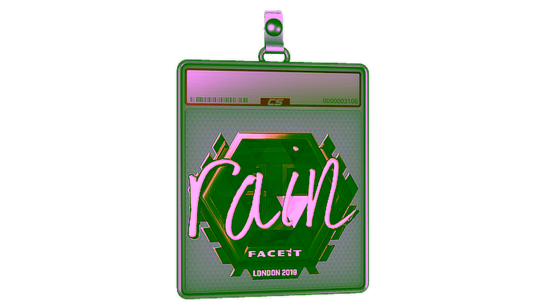 Display for Sticker Slab | rain (Gold) | London 2018