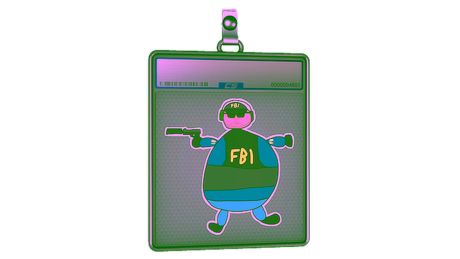 Wyświetl dla Sticker Slab | Poorly Drawn FBI