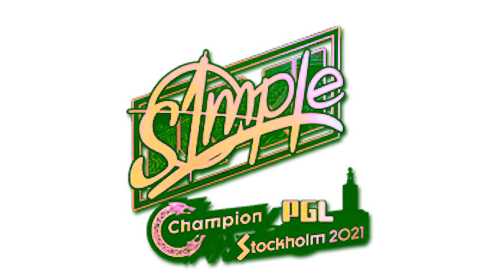 Display for Sticker | s1mple (Holo) | Stockholm 2021
