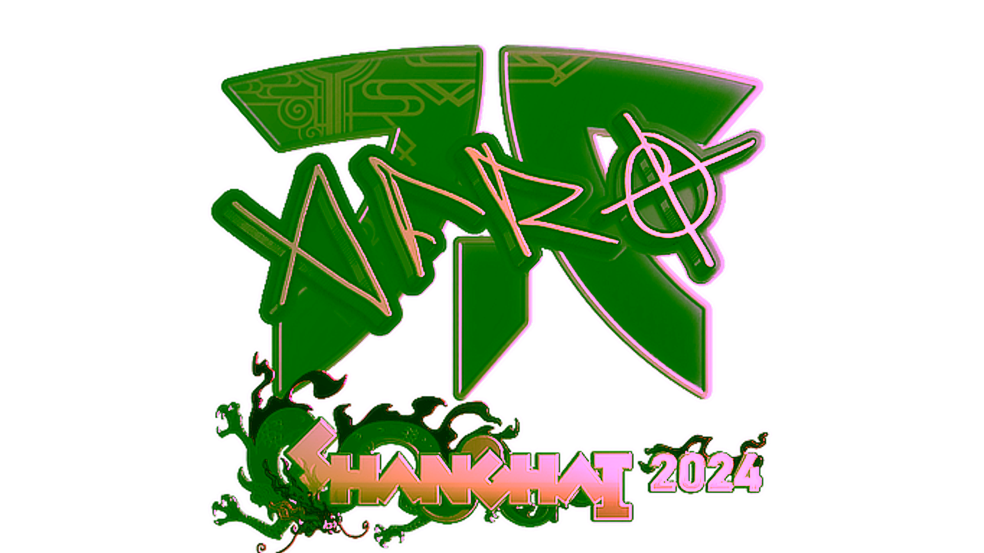 Anzeige für Sticker | afro (Gold) | Shanghai 2024