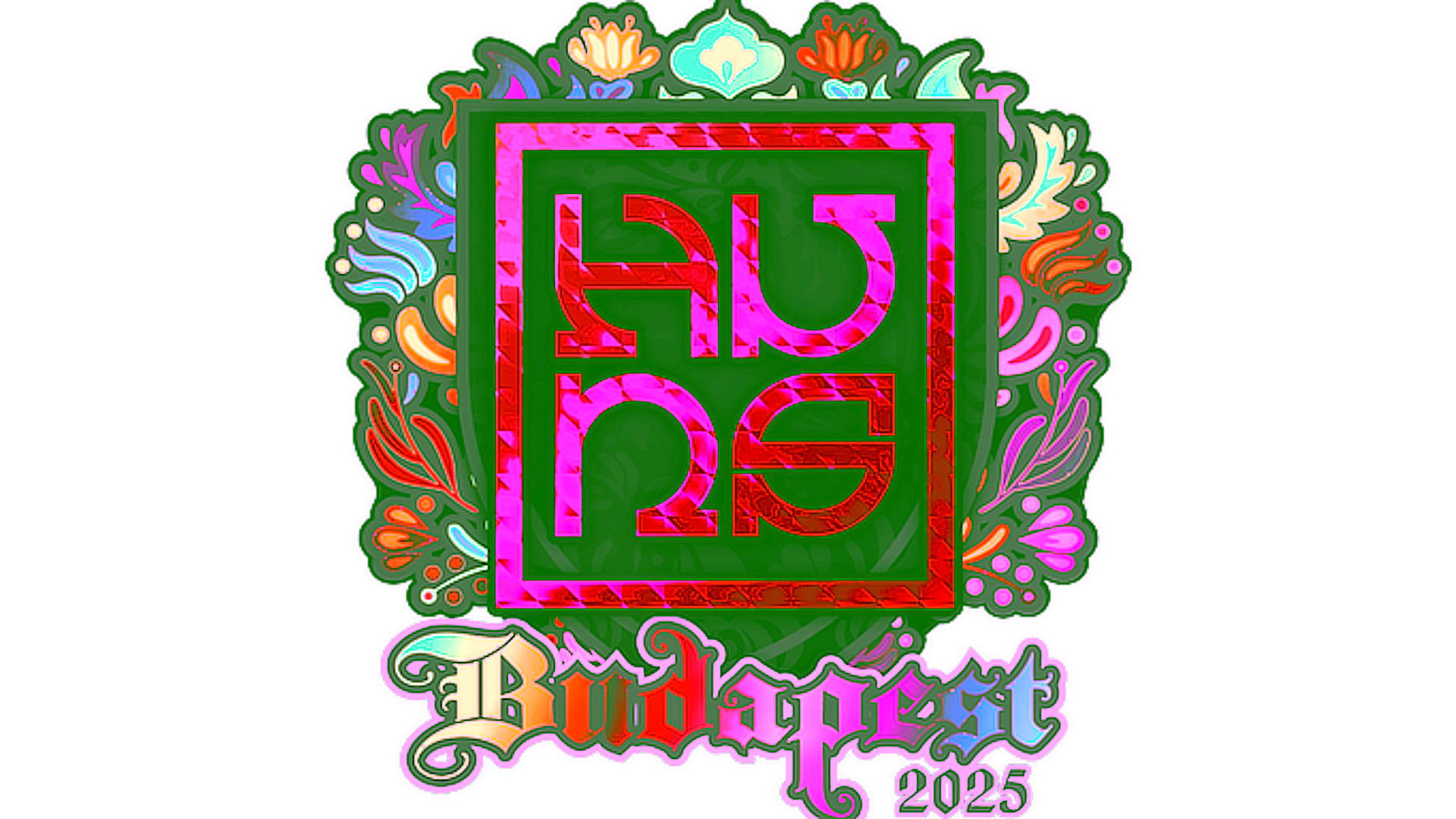 Display for Sticker | The Huns (Holo) | Budapest 2025