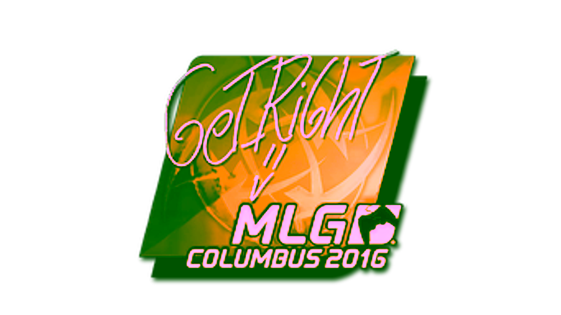 Display for Sticker | GeT_RiGhT (Gold) | MLG Columbus 2016